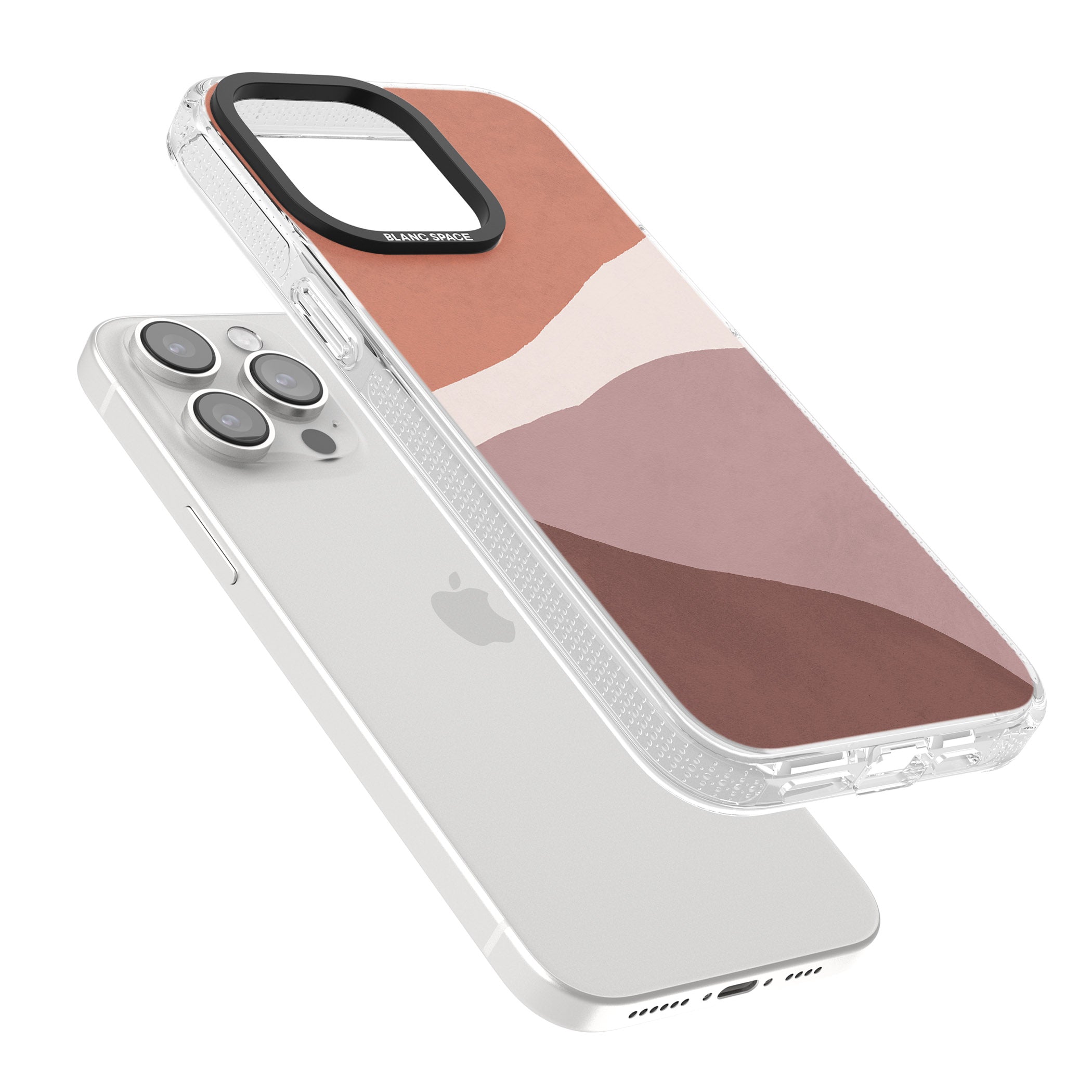 Lush Abstract Watercolour Design #2 iPhone 15 Pro Max / 15 Pro / 14 Pro Max / 14 Pro / 13 Pro Clear Case Impact Air - Blanc Space