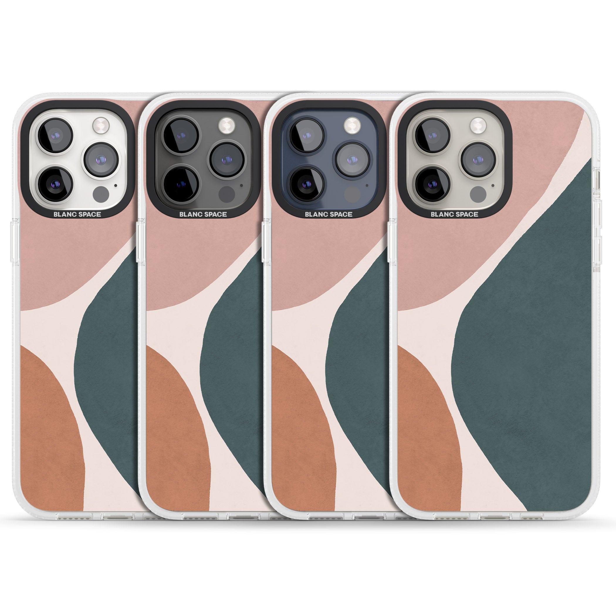 Lush Abstract Watercolour Design #8 iPhone 15 Pro Max / 15 Pro / 14 Pro Max / 14 Pro / 13 Pro Clear Case Impact Air - Blanc Space