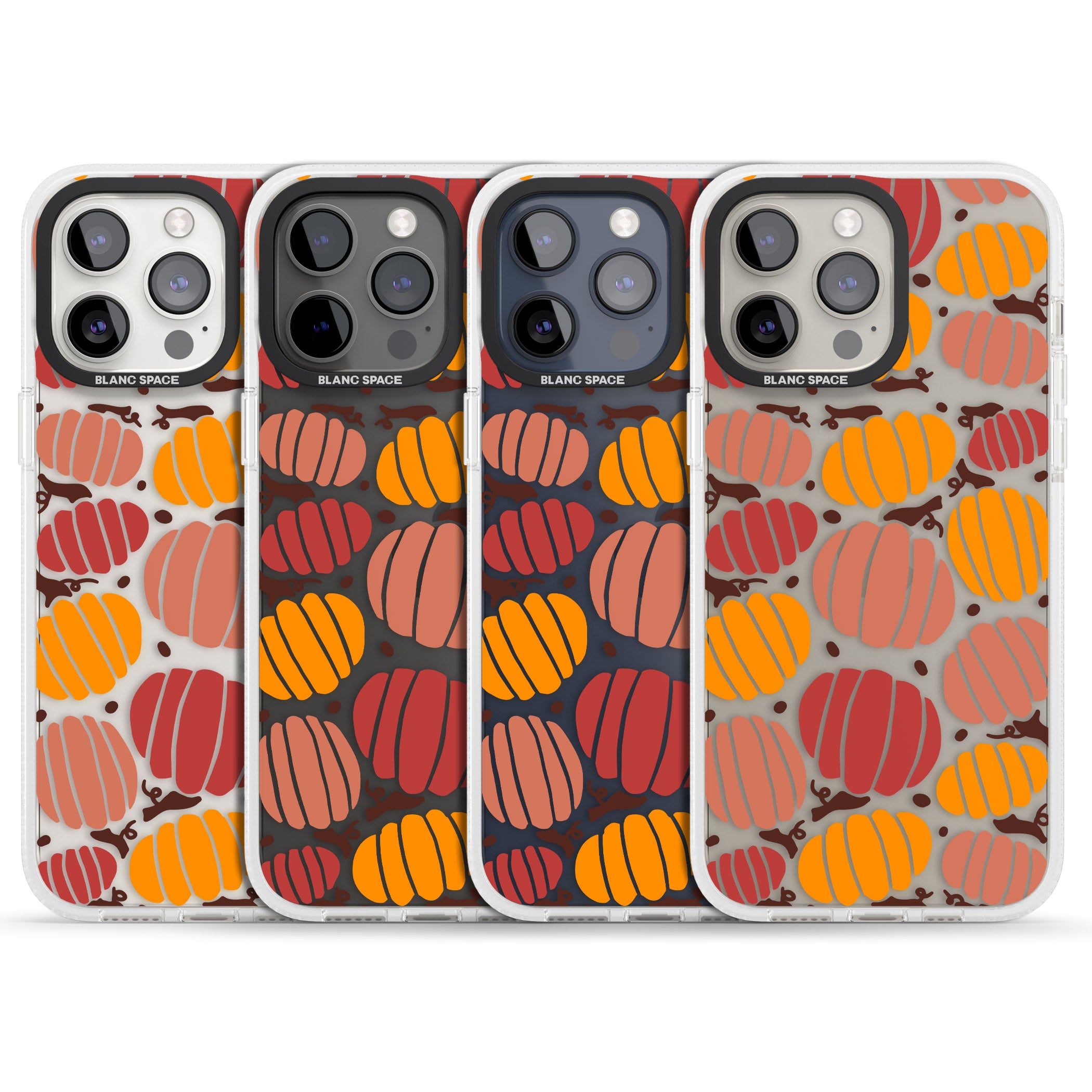 Autumn Pumpkin Patch iPhone 15 Pro Max / 15 Pro / 14 Pro Max / 14 Pro / 13 Pro Clear Case Impact Air - Blanc Space