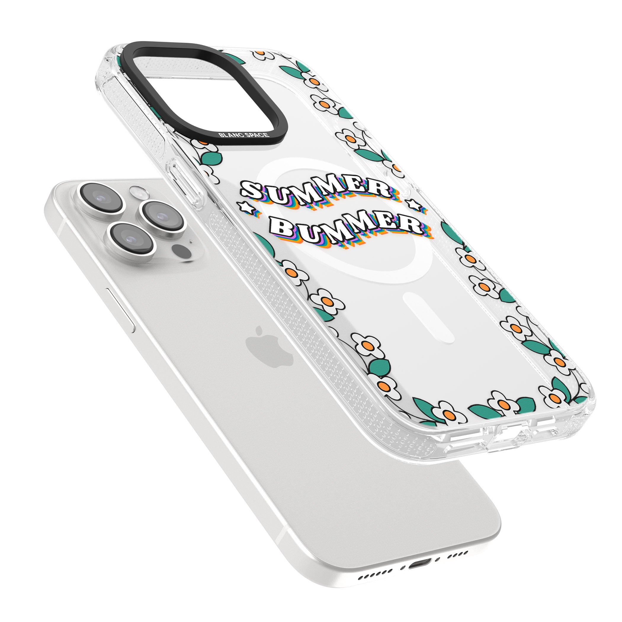 Summer Bummer iPhone 15 Pro Max / 15 Pro / 14 Pro Max / 14 Pro / 13 Pro Clear Case Impact Air - Blanc Space