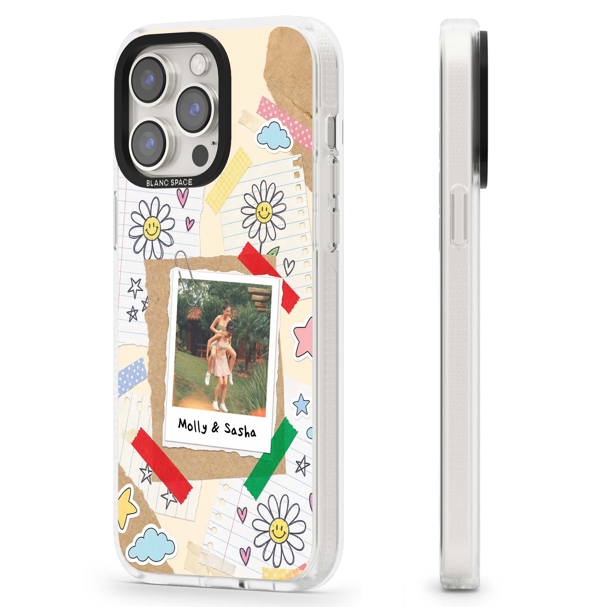Scrapbook Photo coquette iPhone case | Clear Case Impact Air case for iPhone 15 Pro, iPhone 15 Pro Max
