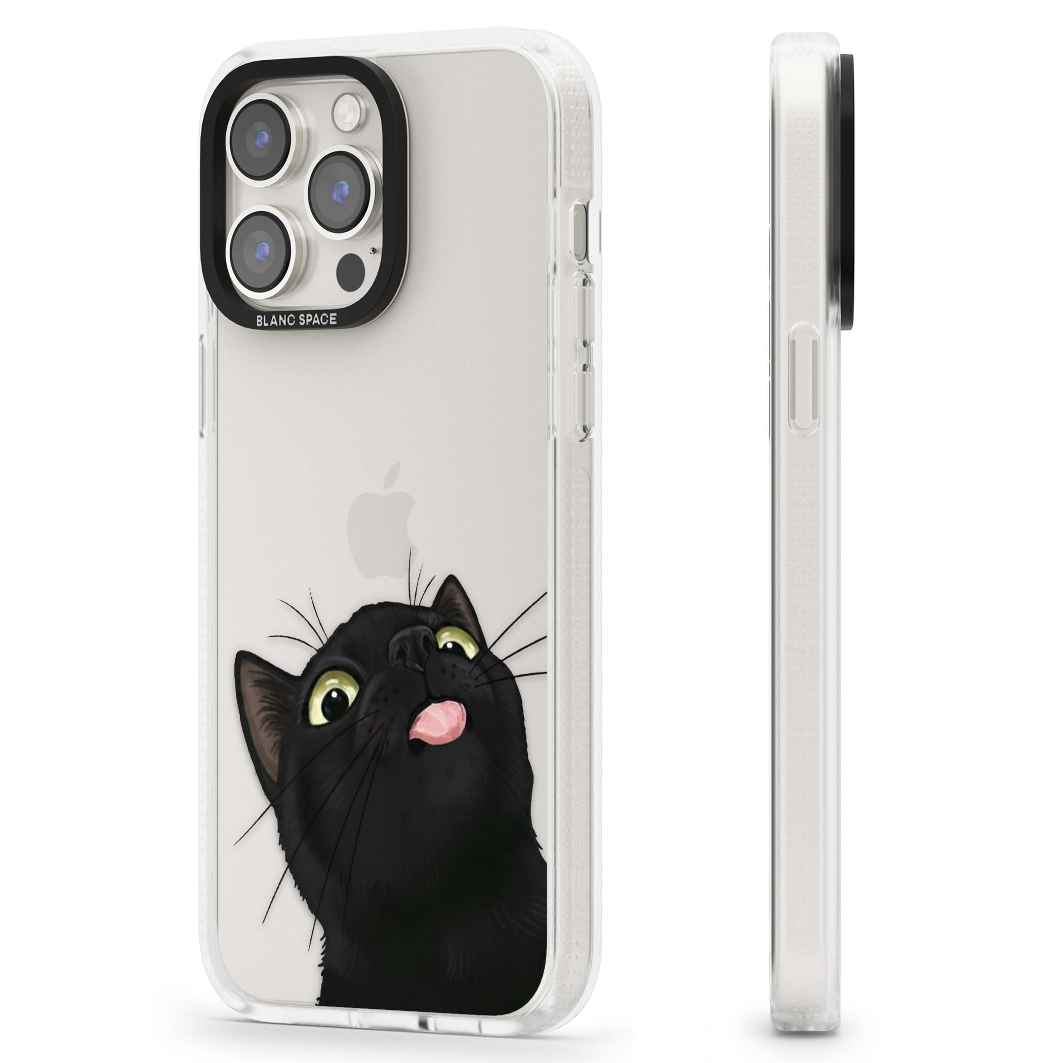 Black Cat Energy for her iPhone case | Clear Case Impact Air case for iPhone 15 Pro, iPhone 15 Pro Max
