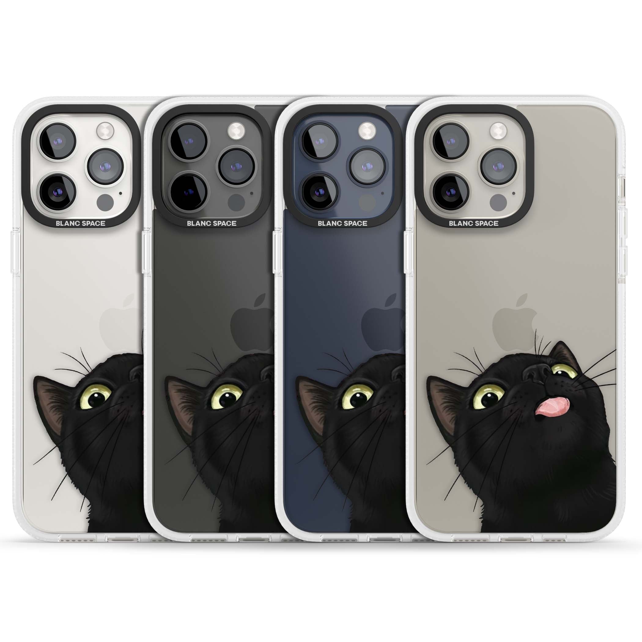 Black Cat Energy for her iPhone case | Clear Case Impact Air case for iPhone 15 Pro, iPhone 15 Pro Max