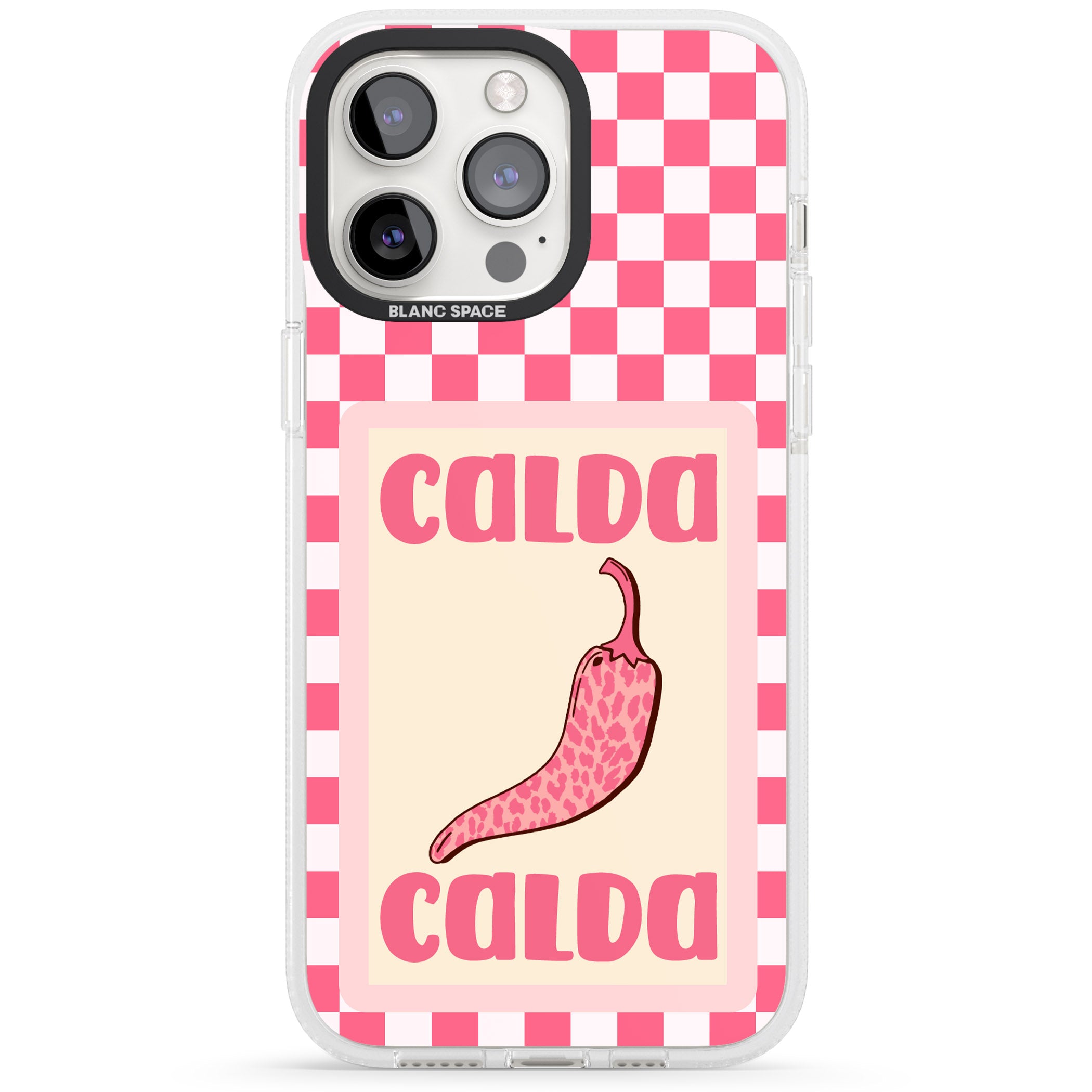 Calda iPhone 15 Pro Max / 15 Pro / 14 Pro Max / 14 Pro / 13 Pro Clear Case Impact Air - Blanc Space