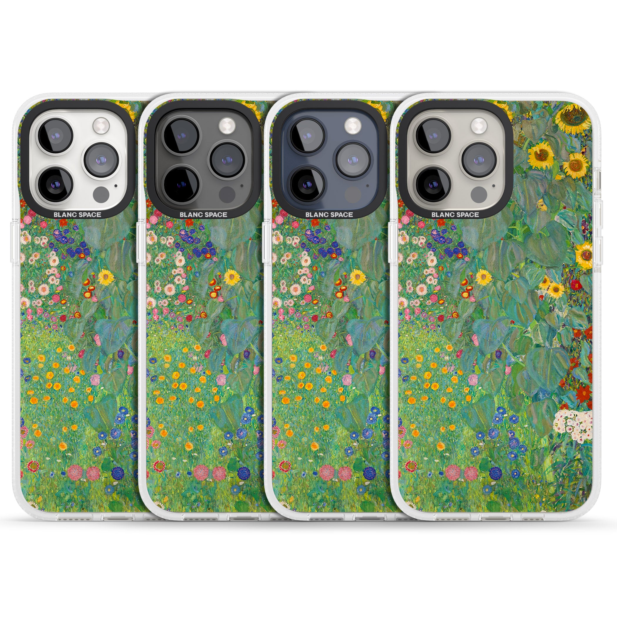 Farm Garden with Sunflowers iPhone 15 Pro Max / 15 Pro / 14 Pro Max / 14 Pro / 13 Pro Clear Case Impact Air - Blanc Space