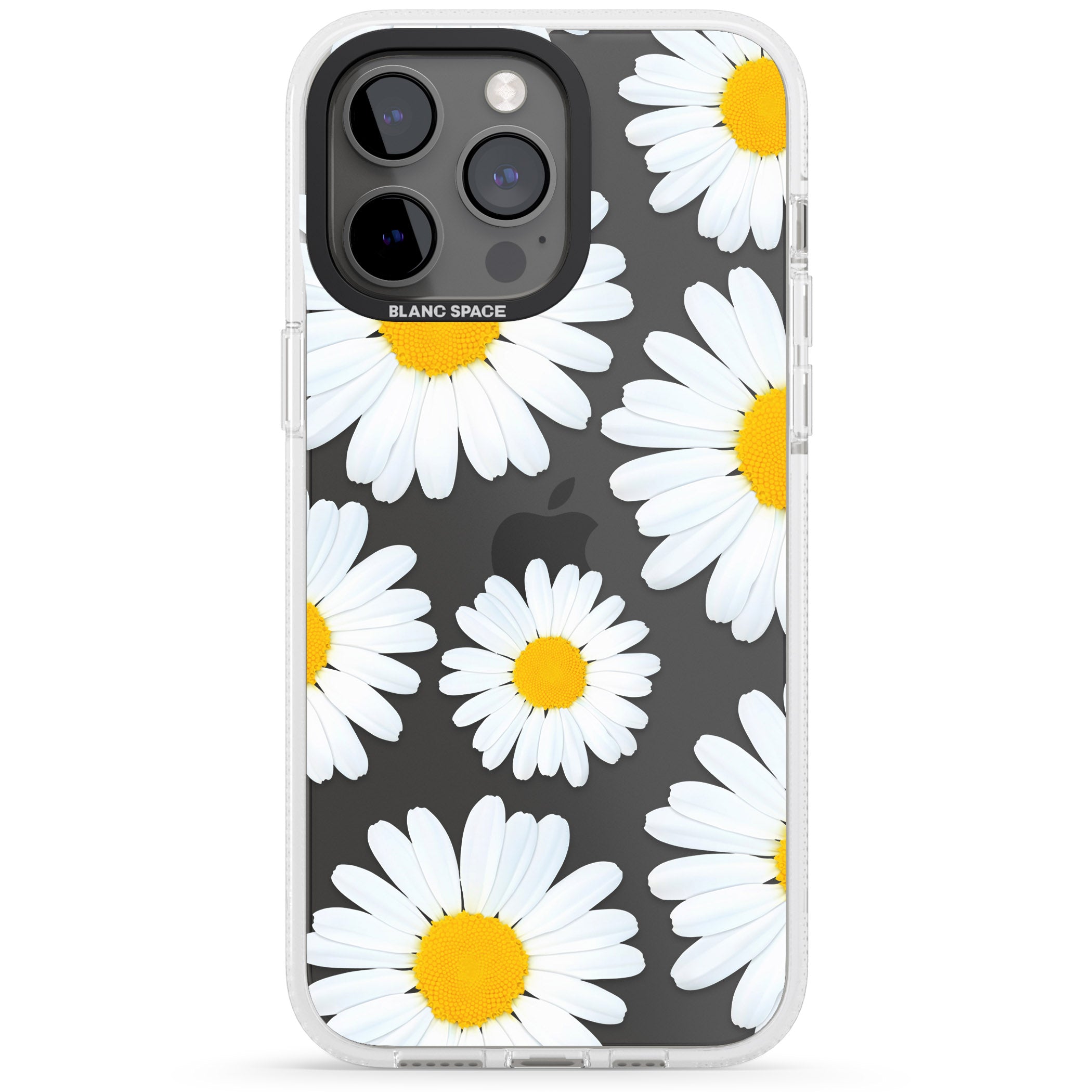 Summer Daisy iPhone 15 Pro Max / 15 Pro / 14 Pro Max / 14 Pro / 13 Pro Clear Case Impact Air - Blanc Space