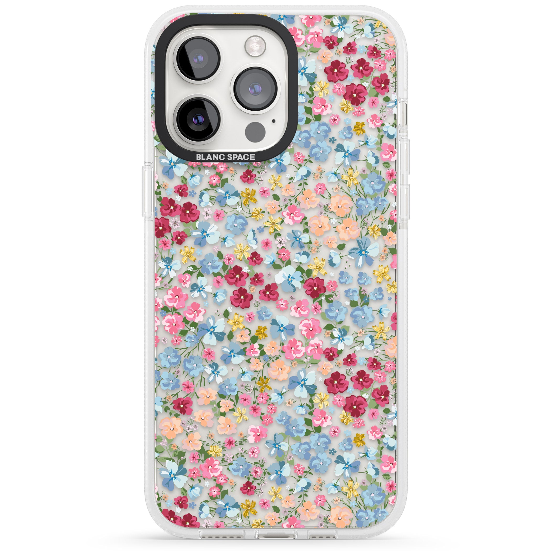 Venetian Meadow iPhone 15 Pro Max / 15 Pro / 14 Pro Max / 14 Pro / 13 Pro Clear Case Impact Air - Blanc Space