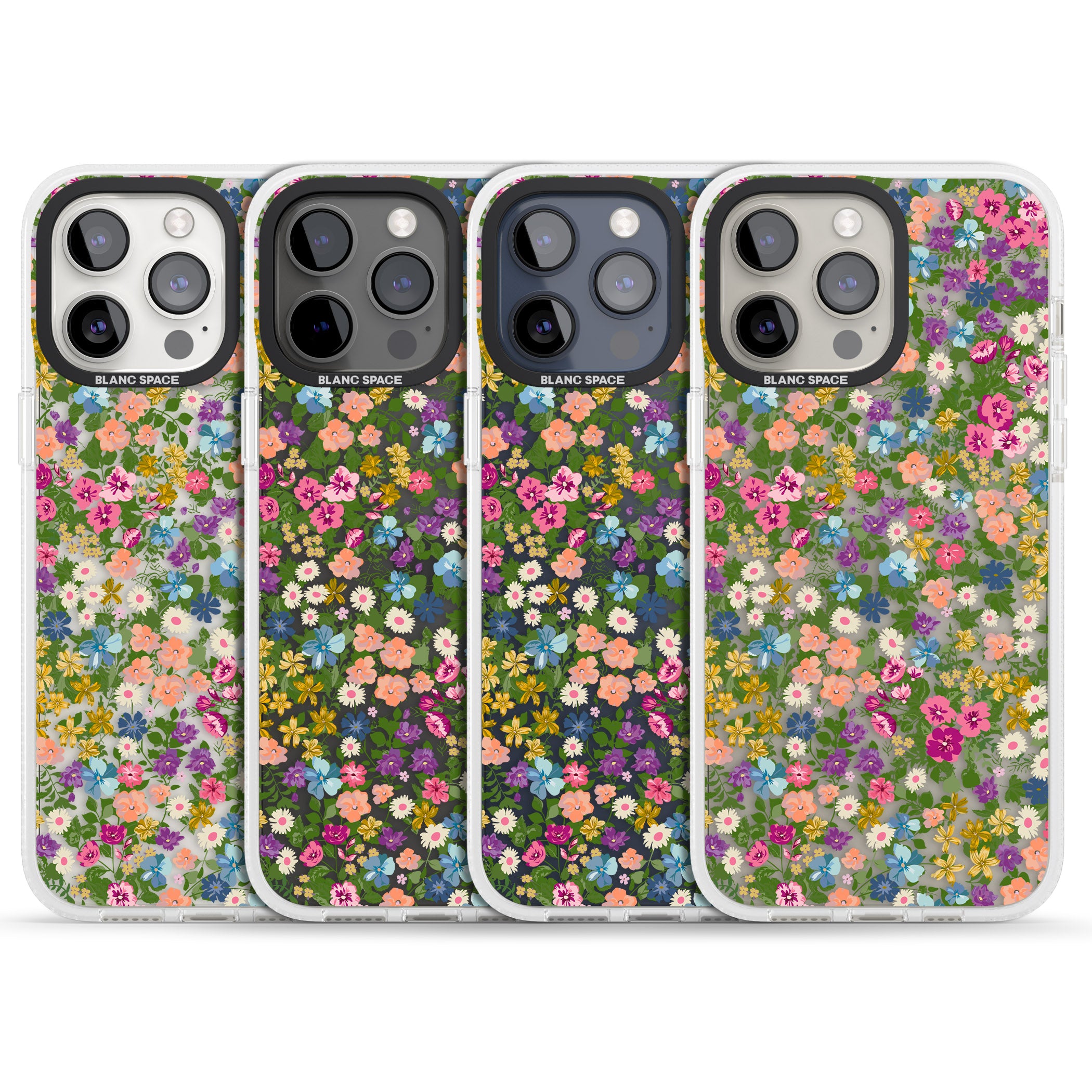 Tuscan Meadow iPhone 15 Pro Max / 15 Pro / 14 Pro Max / 14 Pro / 13 Pro Clear Case Impact Air - Blanc Space