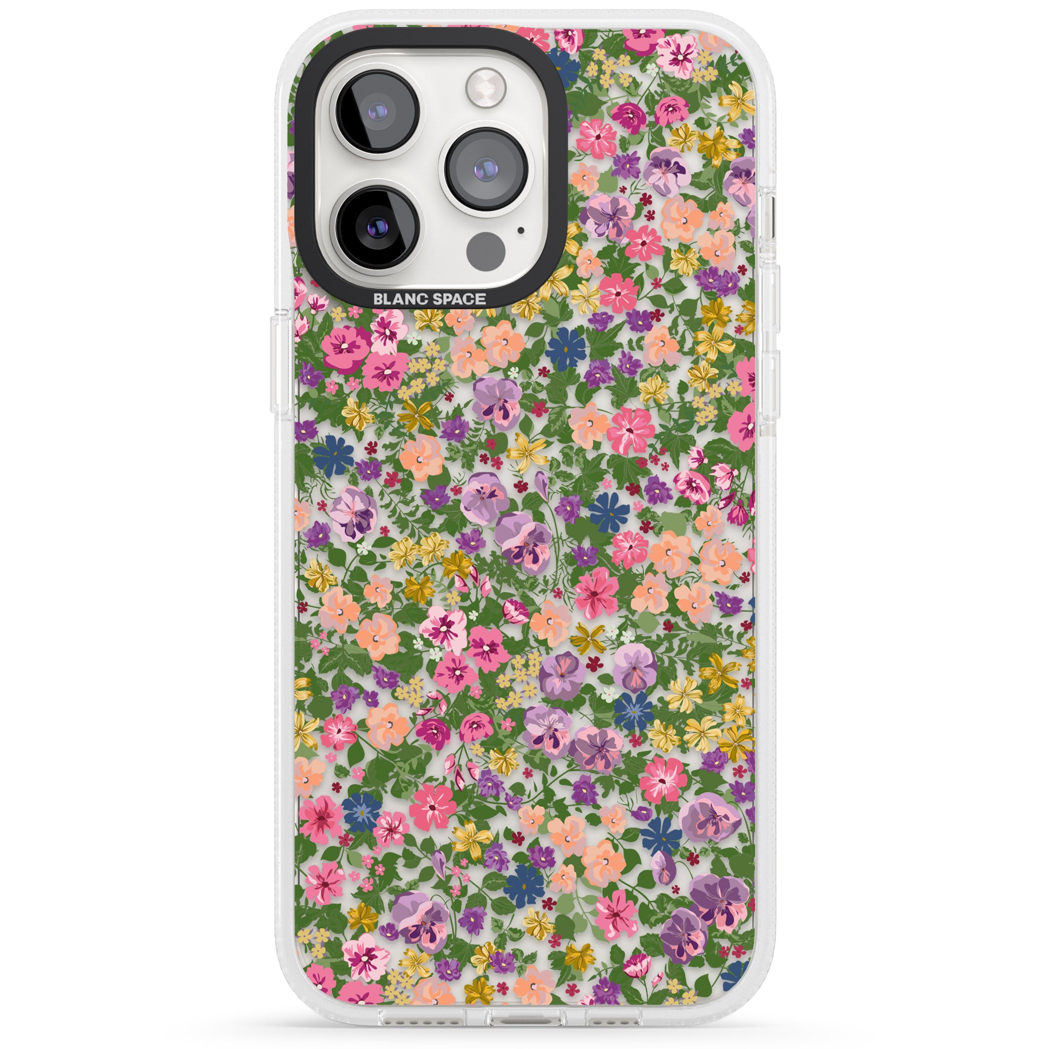 Lake Como Meadow iPhone 15 Pro Max / 15 Pro / 14 Pro Max / 14 Pro / 13 Pro Clear Case Impact Air - Blanc Space