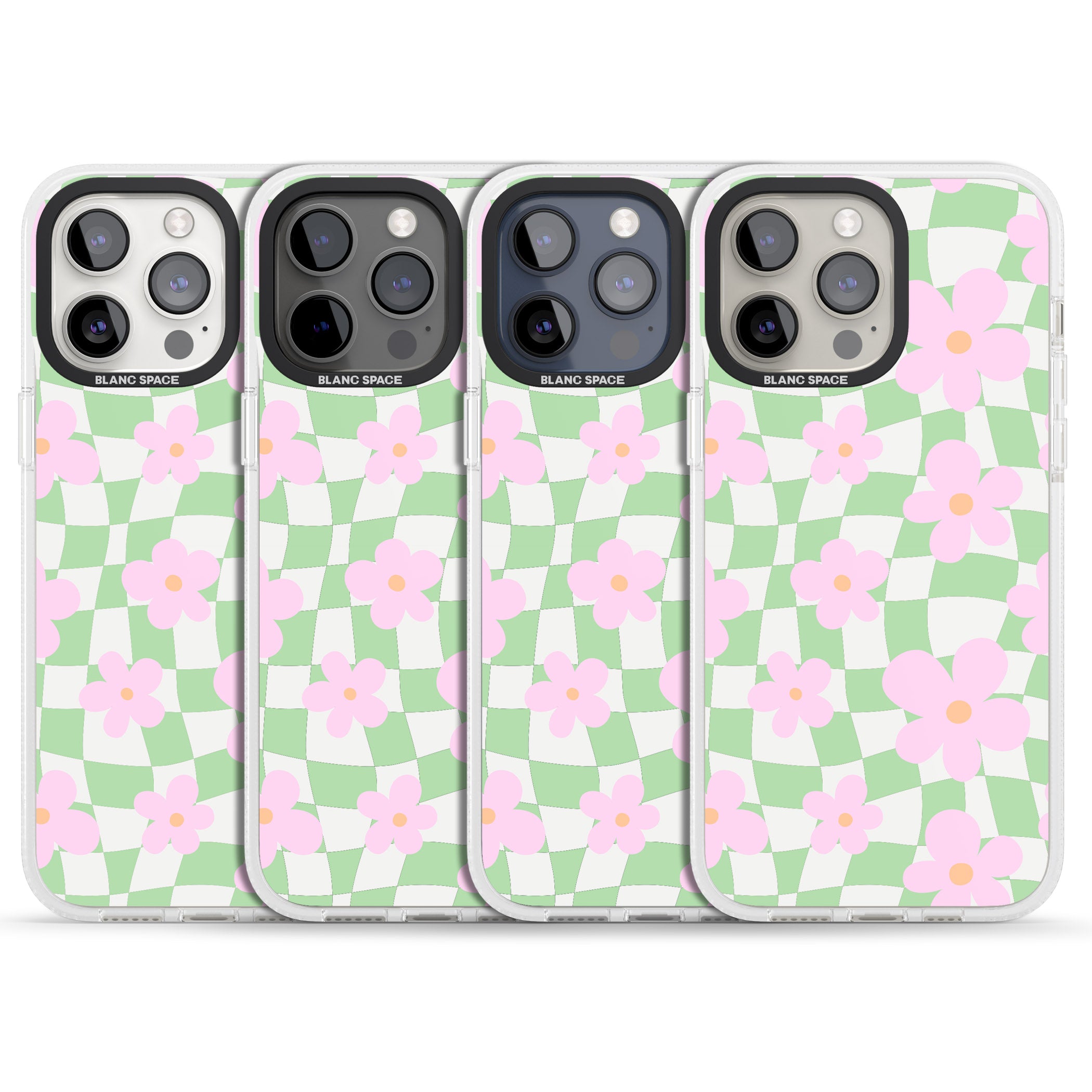 Spring Picnic iPhone 15 Pro Max / 15 Pro / 14 Pro Max / 14 Pro / 13 Pro Clear Case Impact Air - Blanc Space