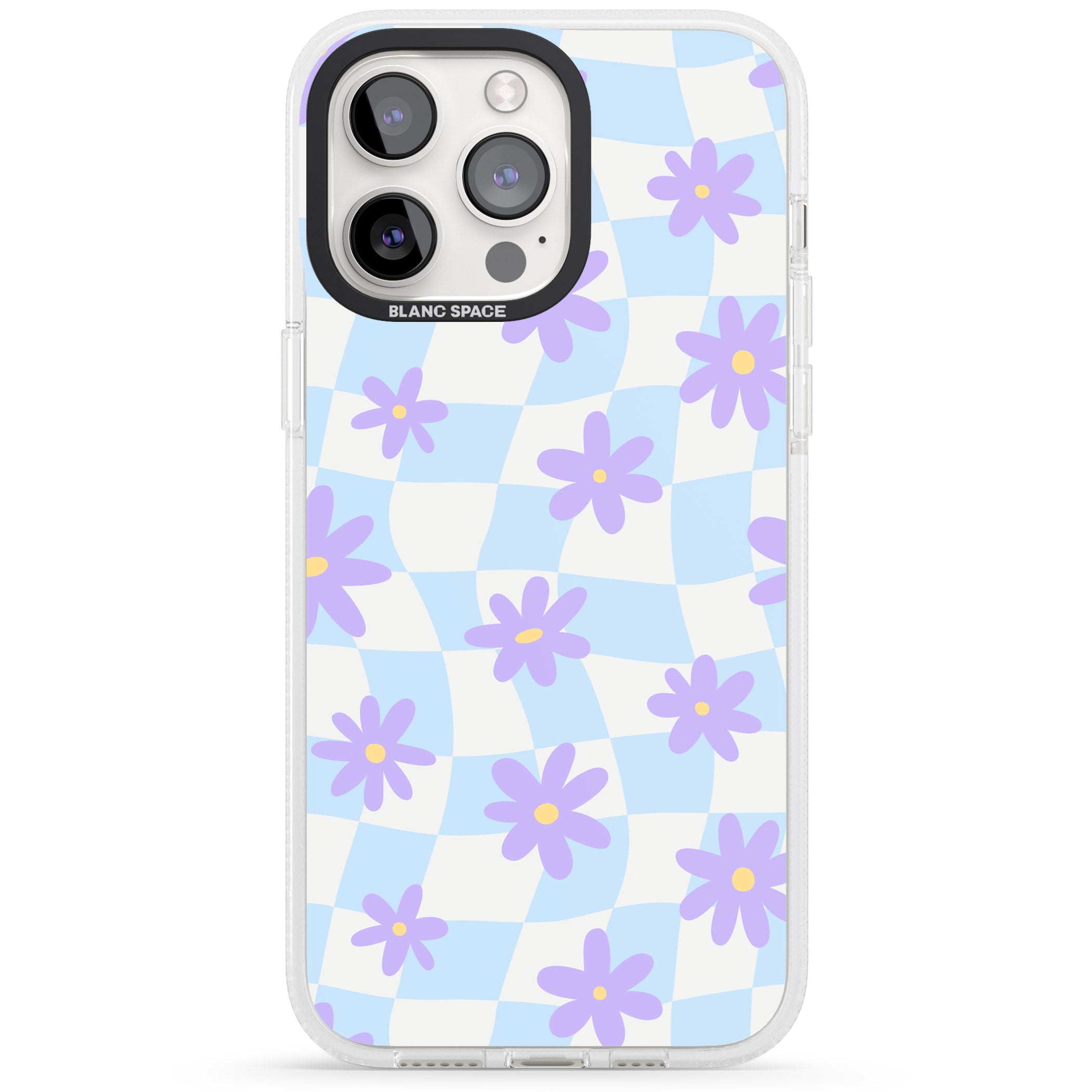 Serene Skies & Flowers iPhone 15 Pro Max / 15 Pro / 14 Pro Max / 14 Pro / 13 Pro Clear Case Impact Air - Blanc Space