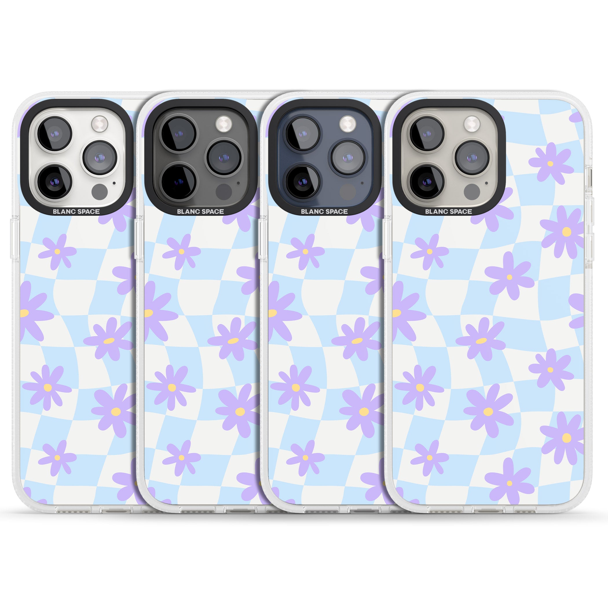 Serene Skies & Flowers iPhone 15 Pro Max / 15 Pro / 14 Pro Max / 14 Pro / 13 Pro Clear Case Impact Air - Blanc Space
