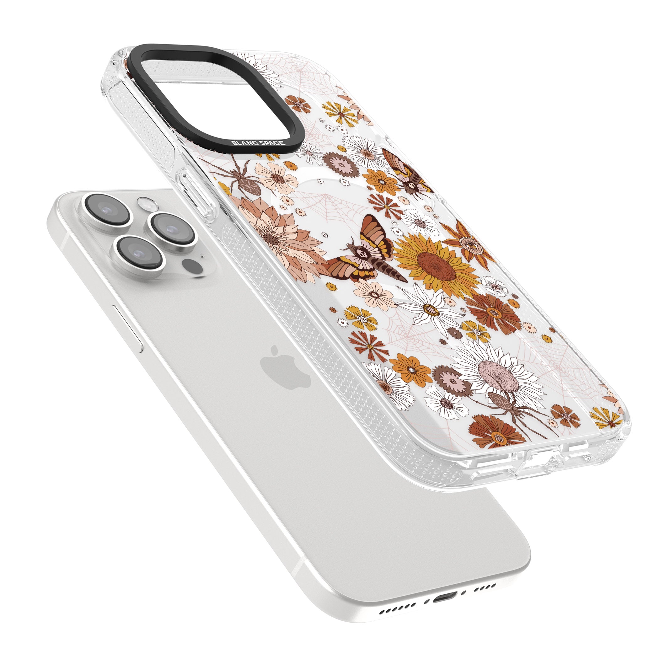 Halloween Wildlife iPhone 15 Pro Max / 15 Pro / 14 Pro Max / 14 Pro / 13 Pro Clear Case Impact Air - Blanc Space