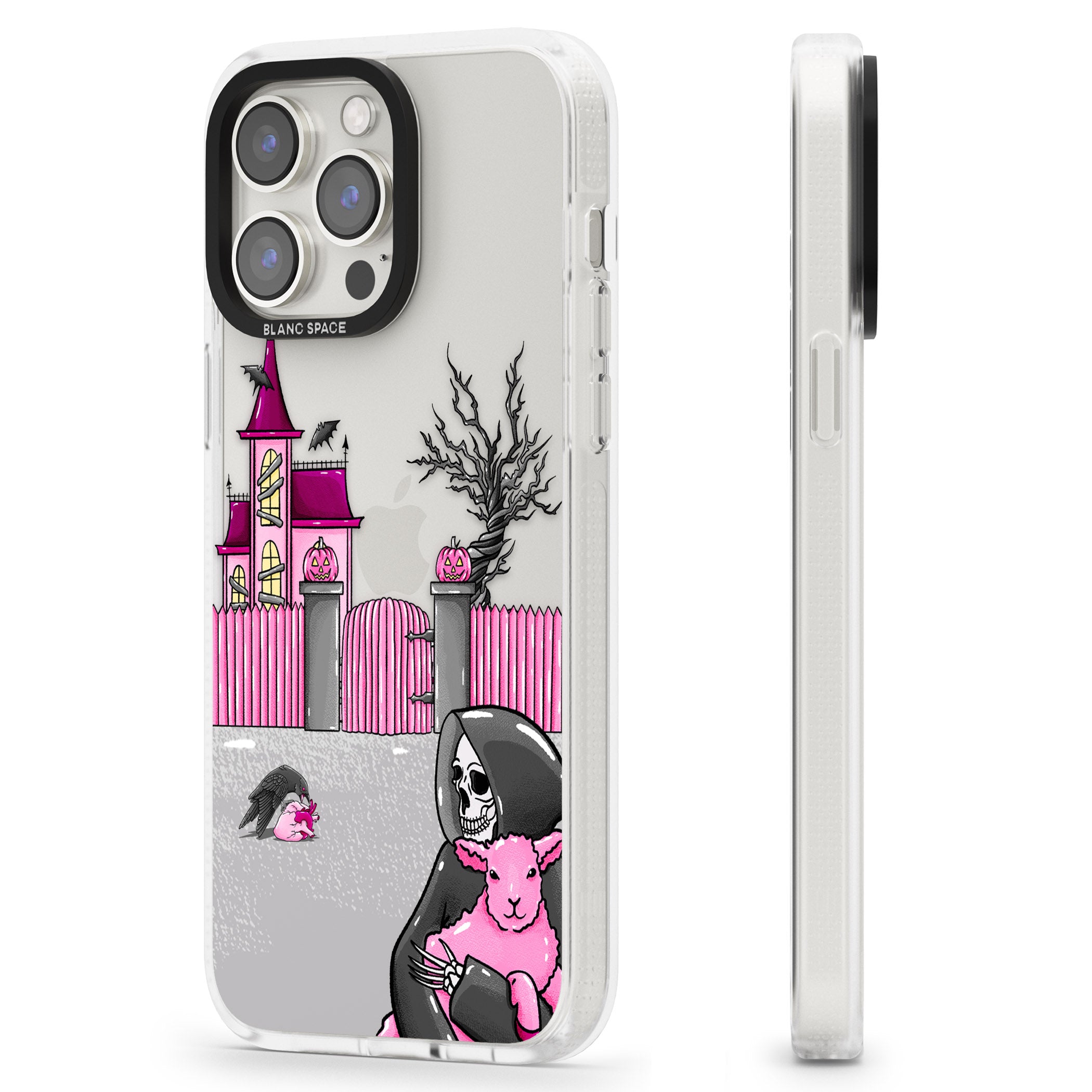 Left With My Heart iPhone 15 Pro Max / 15 Pro / 14 Pro Max / 14 Pro / 13 Pro Clear Case Impact Air - Blanc Space