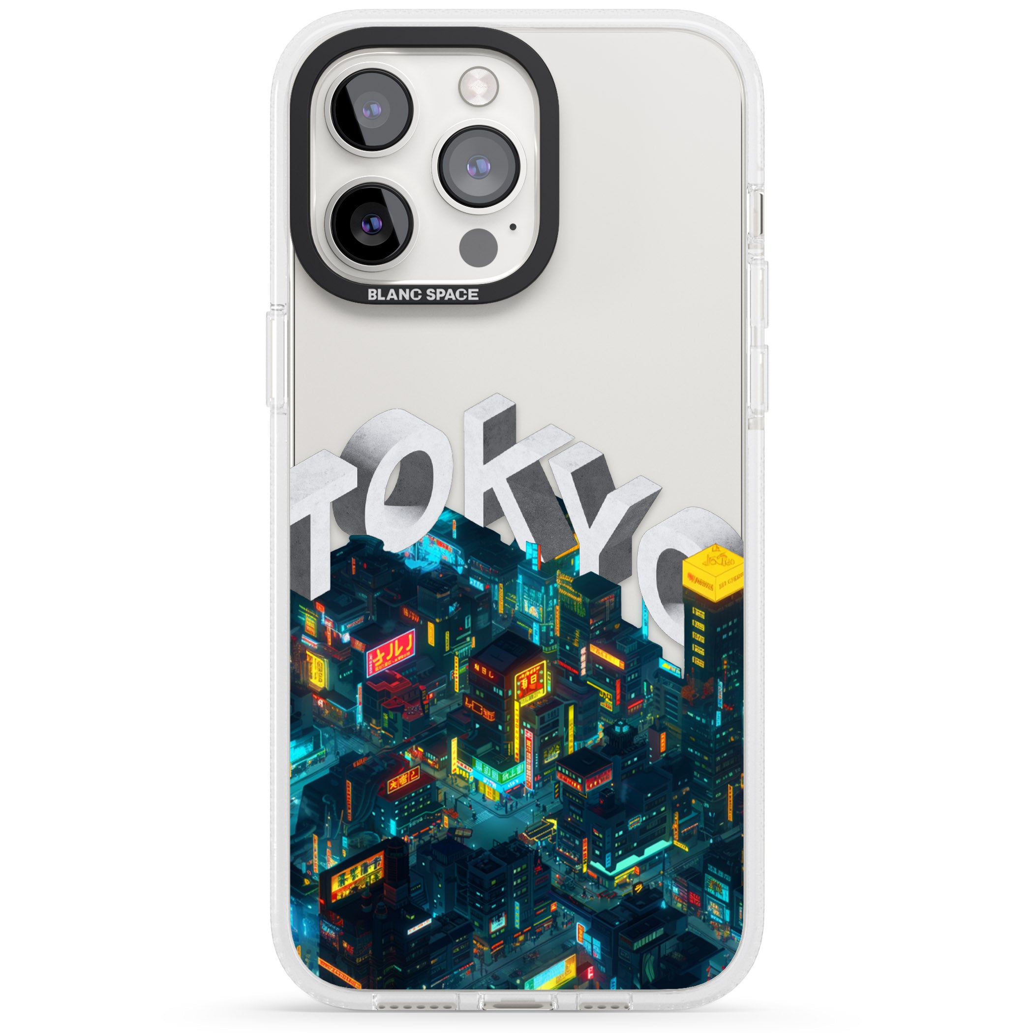Tokyo iPhone 15 Pro Max / 15 Pro / 14 Pro Max / 14 Pro / 13 Pro Clear Case Impact Air - Blanc Space