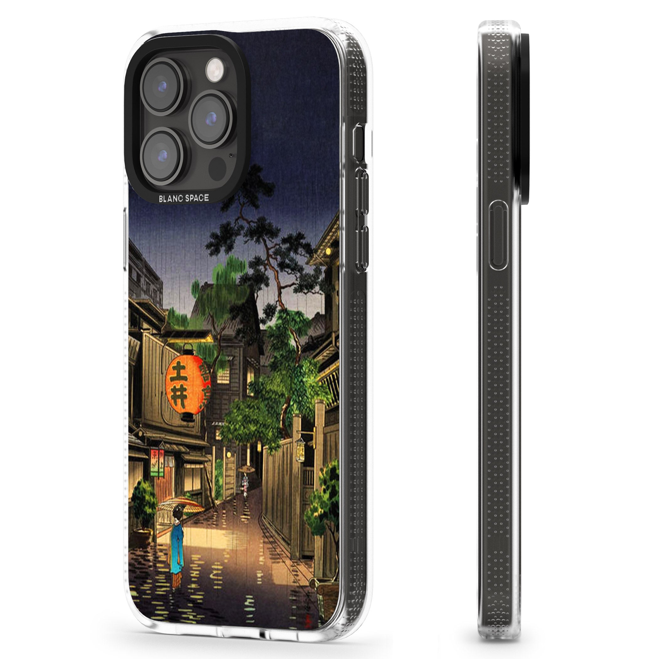 Evening in Ushigome iPhone 15 Pro Max / 15 Pro / 14 Pro Max / 14 Pro / 13 Pro Clear Case Impact Air - Blanc Space