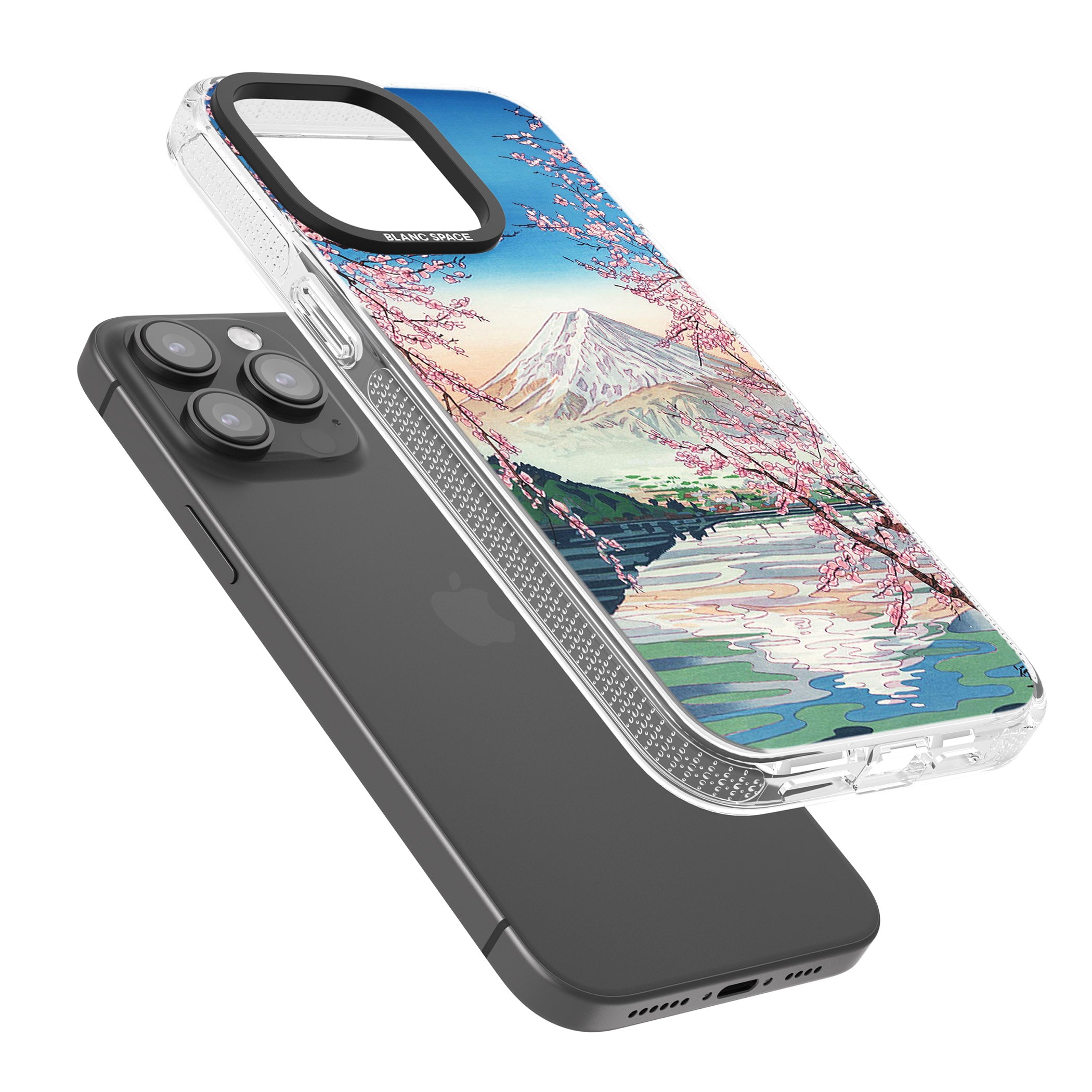 Mt. Fuji from Lake Kawaguchi iPhone 15 Pro Max / 15 Pro / 14 Pro Max / 14 Pro / 13 Pro Clear Case Impact Air - Blanc Space