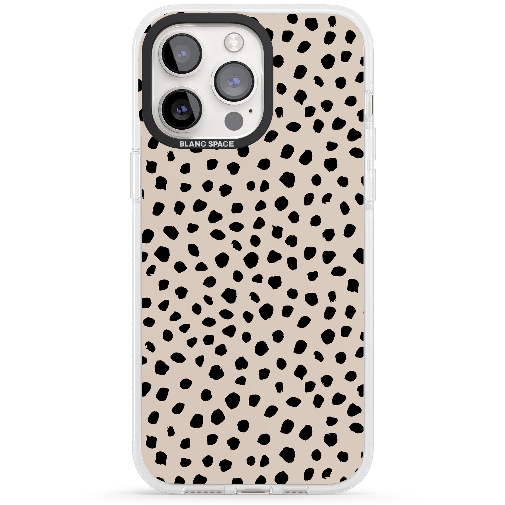 Almond Latte iPhone 15 Pro Max / 15 Pro / 14 Pro Max / 14 Pro / 13 Pro Clear Case Impact Air - Blanc Space