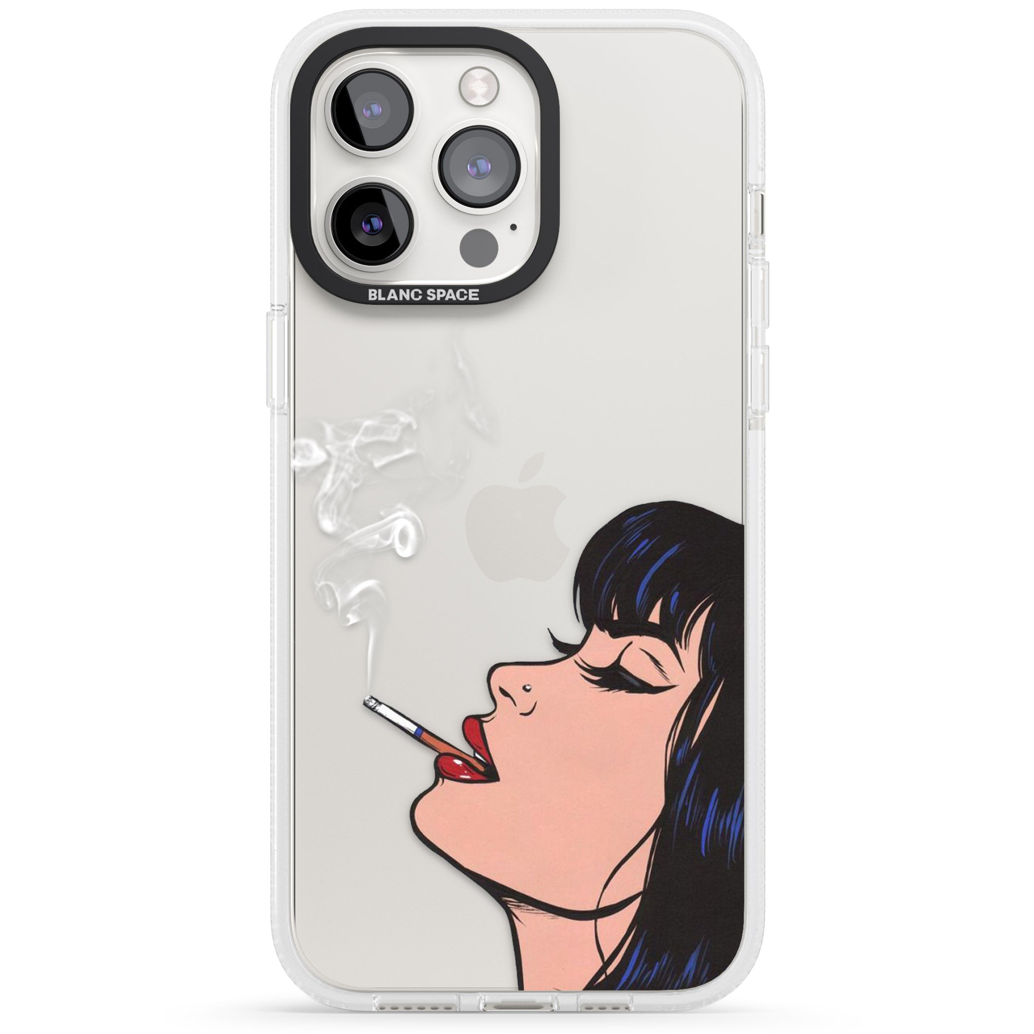 Stress Relief - Pop Art iPhone 15 Pro Max / 15 Pro / 14 Pro Max / 14 Pro / 13 Pro Clear Case Impact Air - Blanc Space