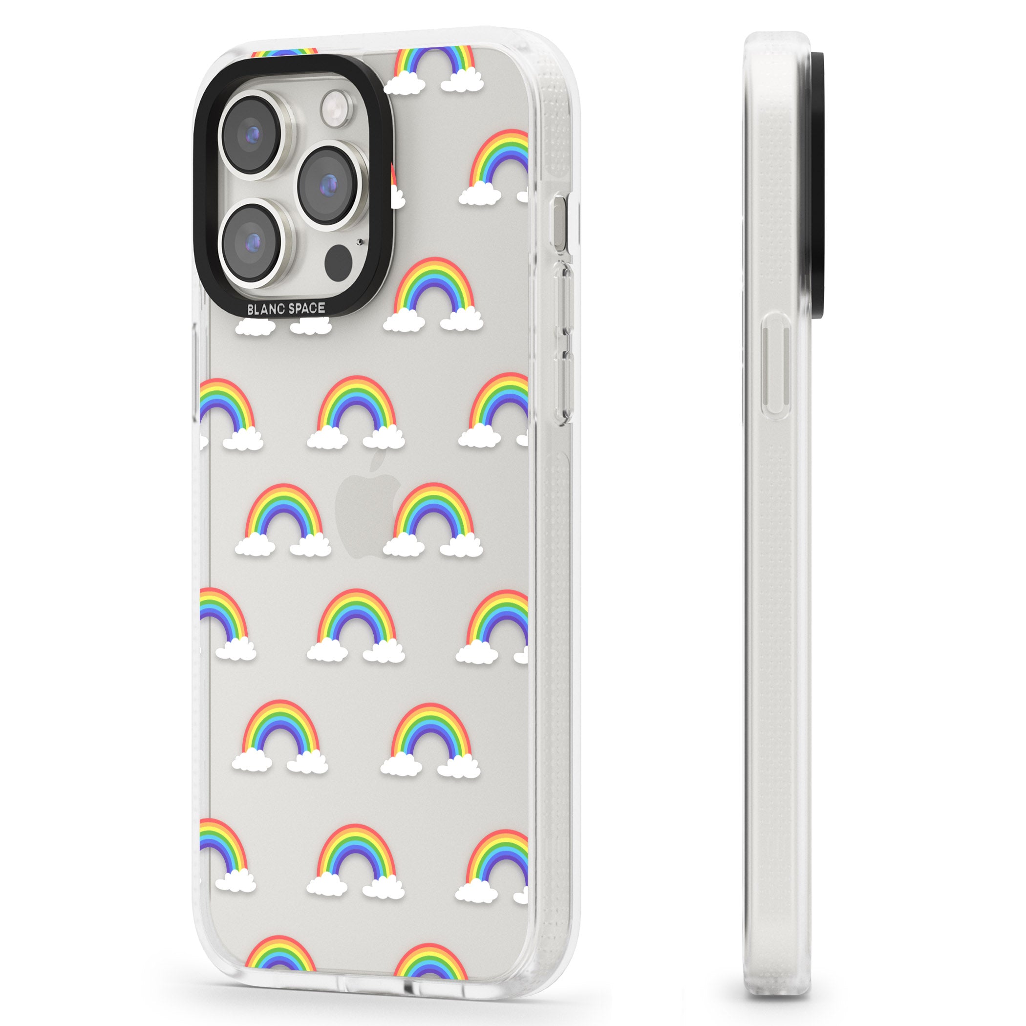 Rainbow of possibilities iPhone 15 Pro Max / 15 Pro / 14 Pro Max / 14 Pro / 13 Pro Clear Case Impact Air - Blanc Space