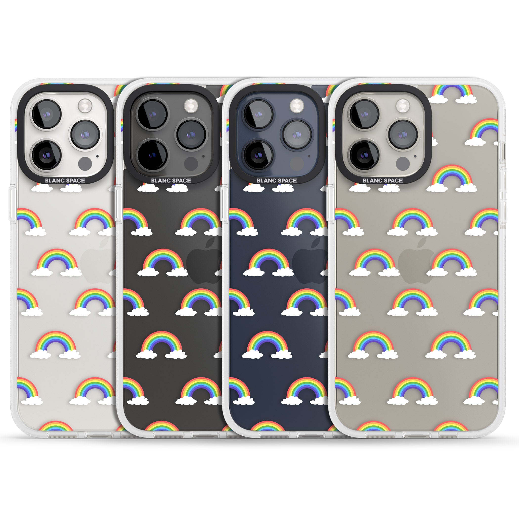 Rainbow of possibilities iPhone 15 Pro Max / 15 Pro / 14 Pro Max / 14 Pro / 13 Pro Clear Case Impact Air - Blanc Space