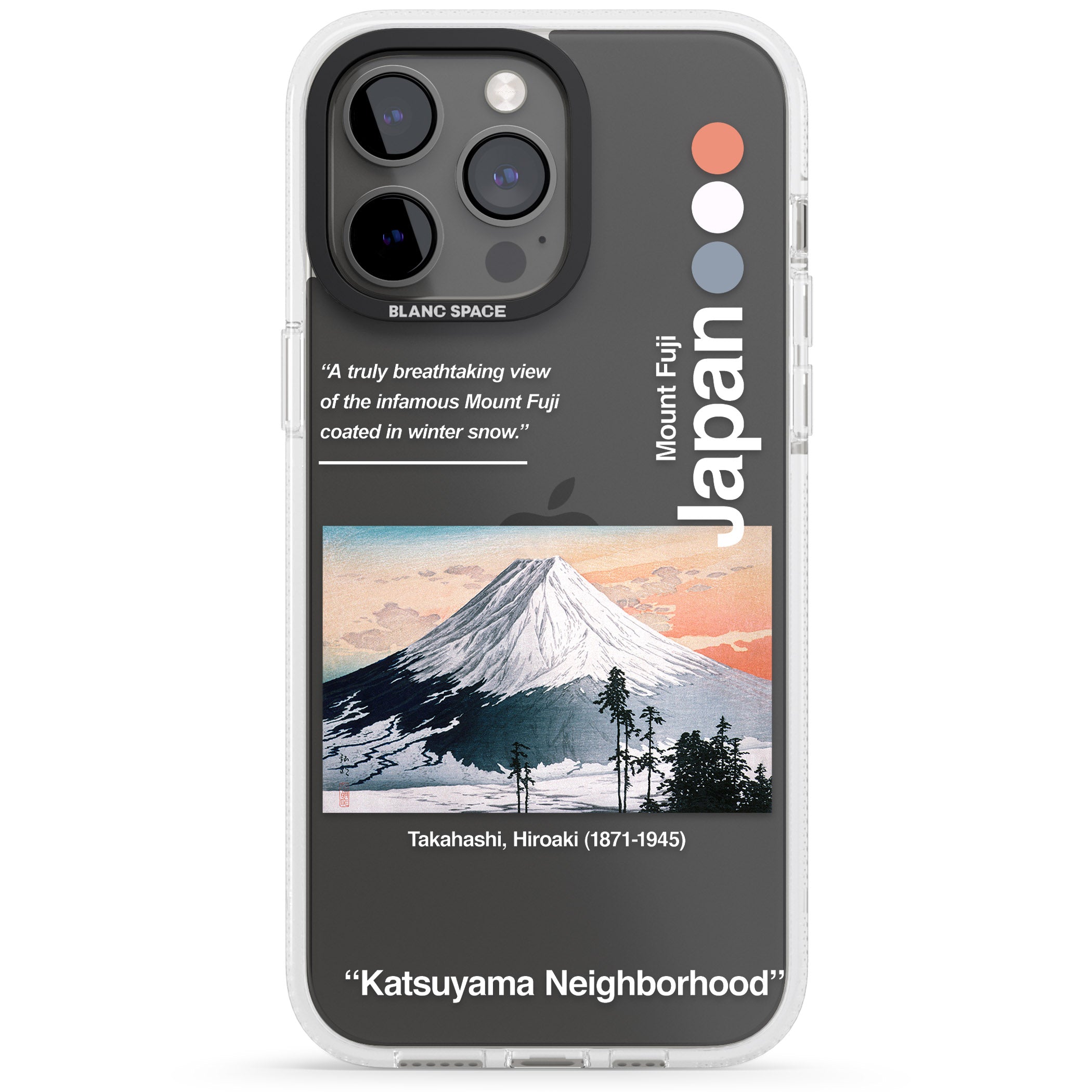 Katsuyama Neighborhood iPhone 15 Pro Max / 15 Pro / 14 Pro Max / 14 Pro / 13 Pro Clear Case Impact Air - Blanc Space