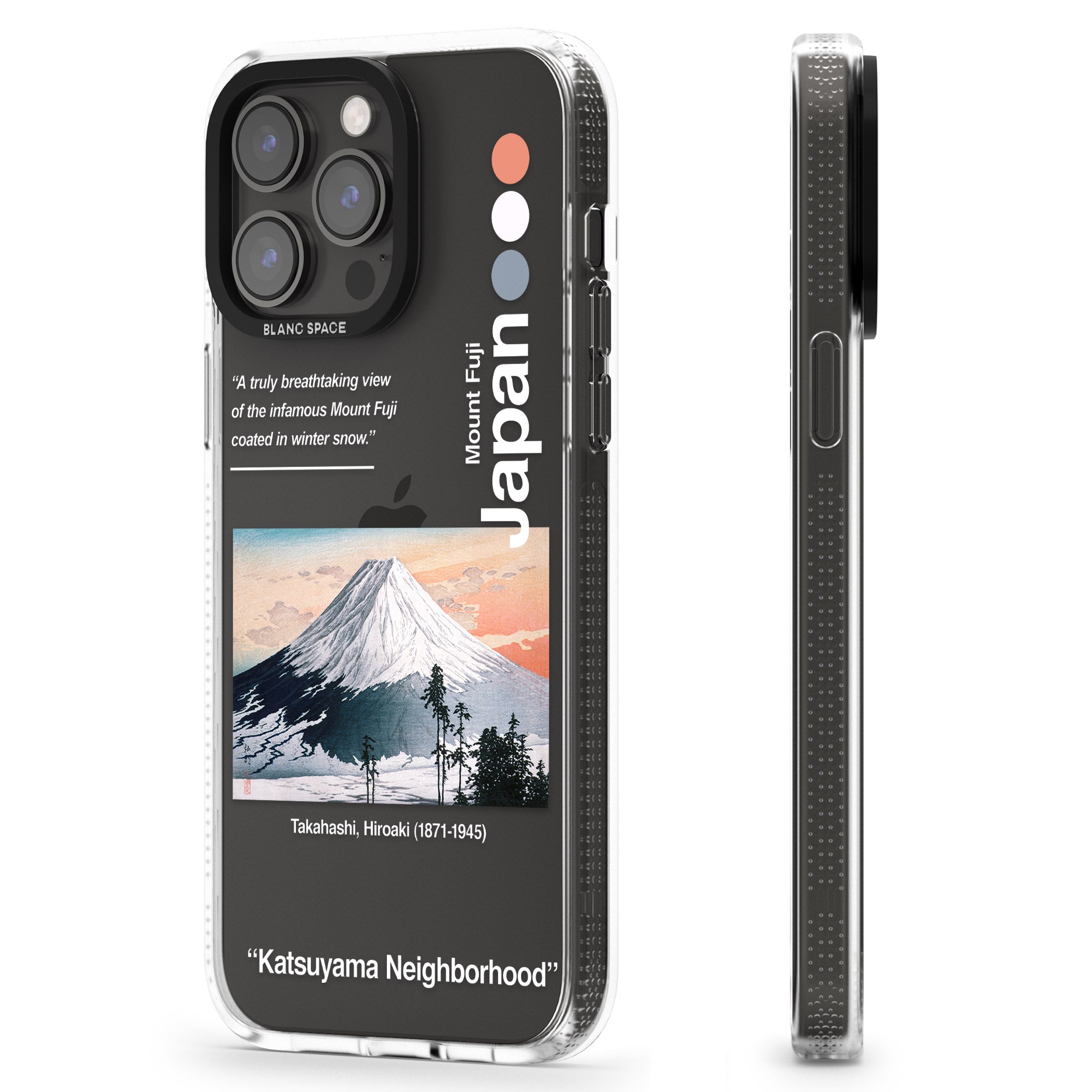 Katsuyama Neighborhood iPhone 15 Pro Max / 15 Pro / 14 Pro Max / 14 Pro / 13 Pro Clear Case Impact Air - Blanc Space