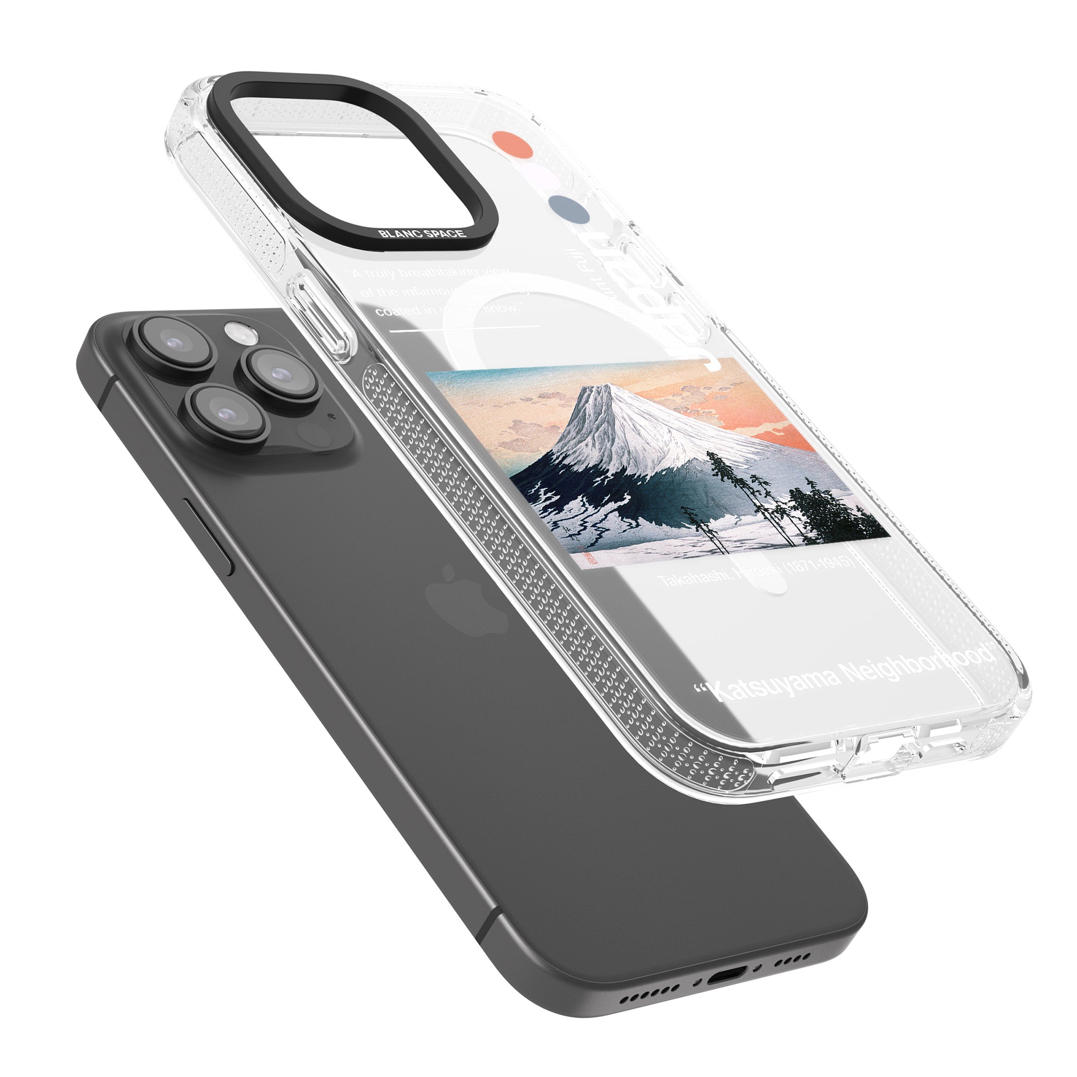 Katsuyama Neighborhood iPhone 15 Pro Max / 15 Pro / 14 Pro Max / 14 Pro / 13 Pro Clear Case Impact Air - Blanc Space