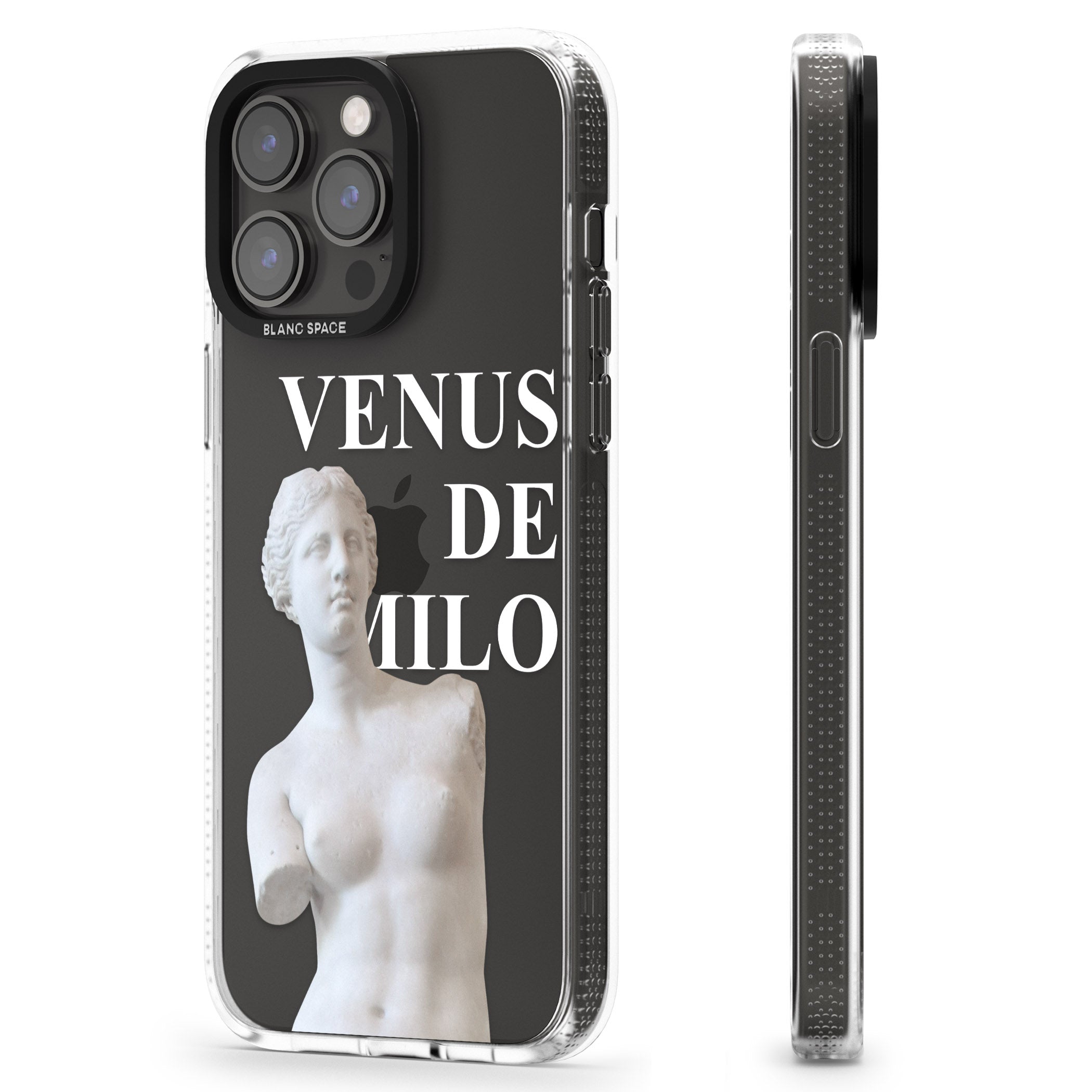 Venus De Milo Cutout iPhone 15 Pro Max / 15 Pro / 14 Pro Max / 14 Pro / 13 Pro Clear Case Impact Air - Blanc Space