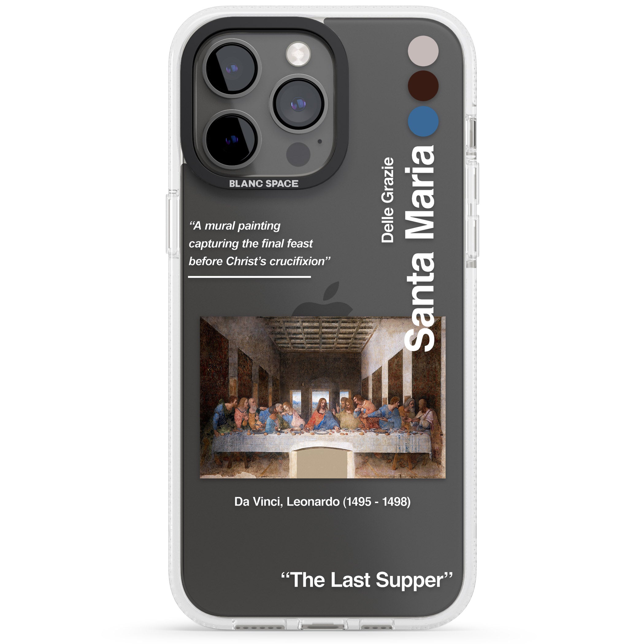 The Last Supper iPhone 15 Pro Max / 15 Pro / 14 Pro Max / 14 Pro / 13 Pro Clear Case Impact Air - Blanc Space