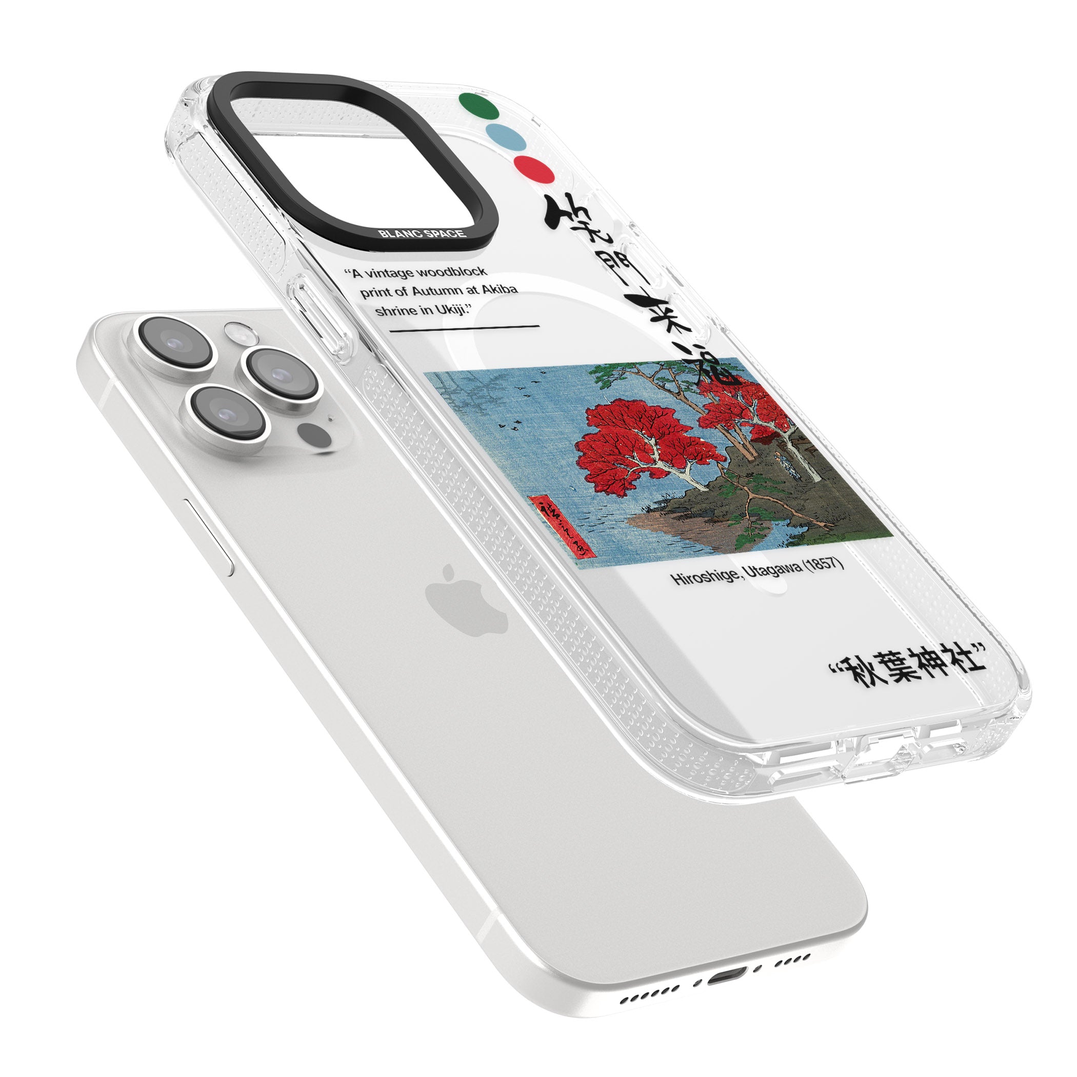 Akiba Shrine in Ukiji iPhone 15 Pro Max / 15 Pro / 14 Pro Max / 14 Pro / 13 Pro Clear Case Impact Air - Blanc Space