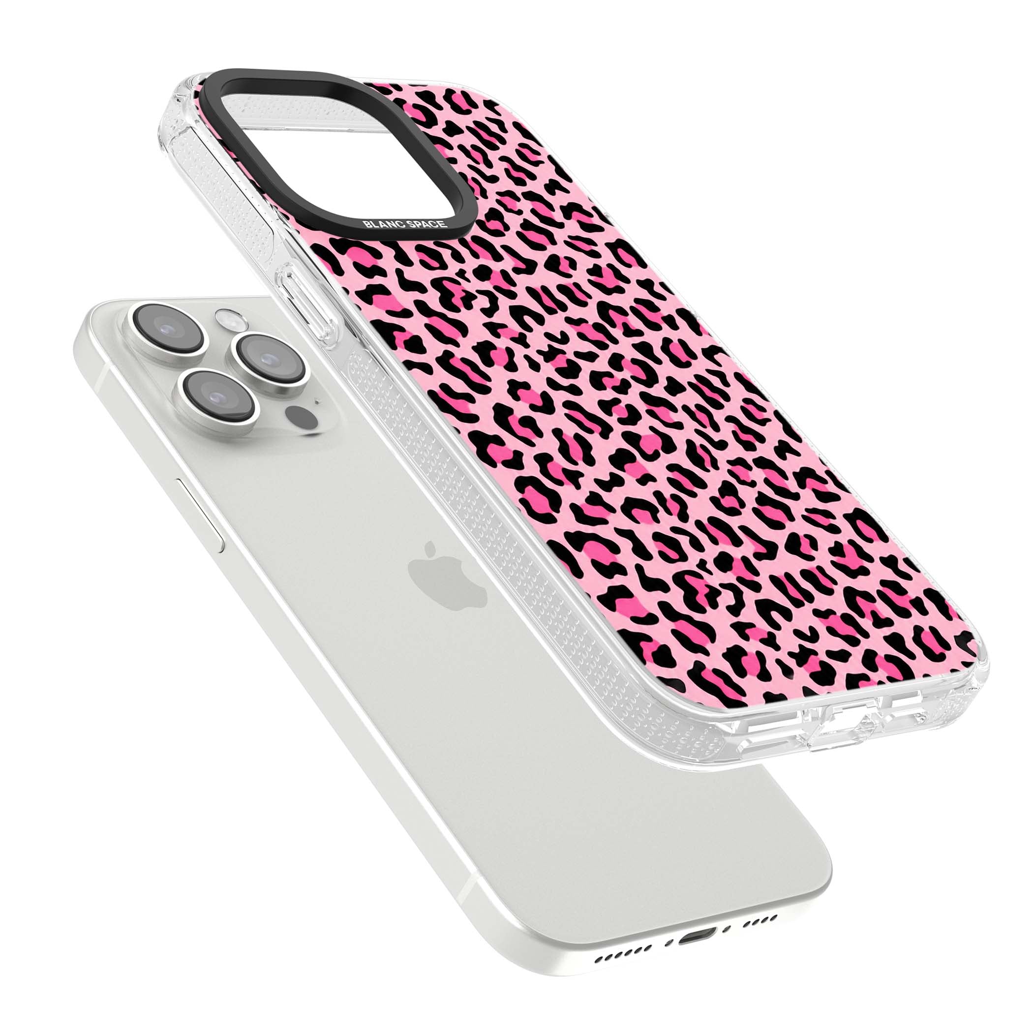 Pink Leopard baddie iPhone case | Clear Case Impact Air case for iPhone 15 Pro, iPhone 15 Pro Max