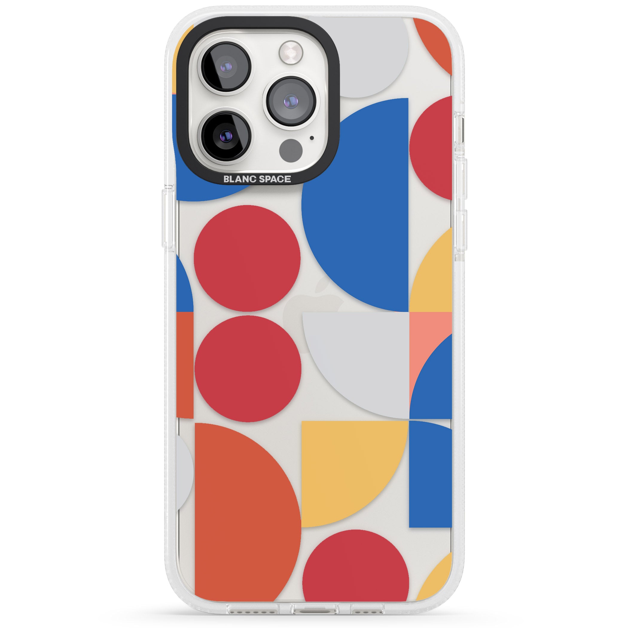 Abstract Colourful Mix iPhone 15 Pro Max / 15 Pro / 14 Pro Max / 14 Pro / 13 Pro Clear Case Impact Air - Blanc Space