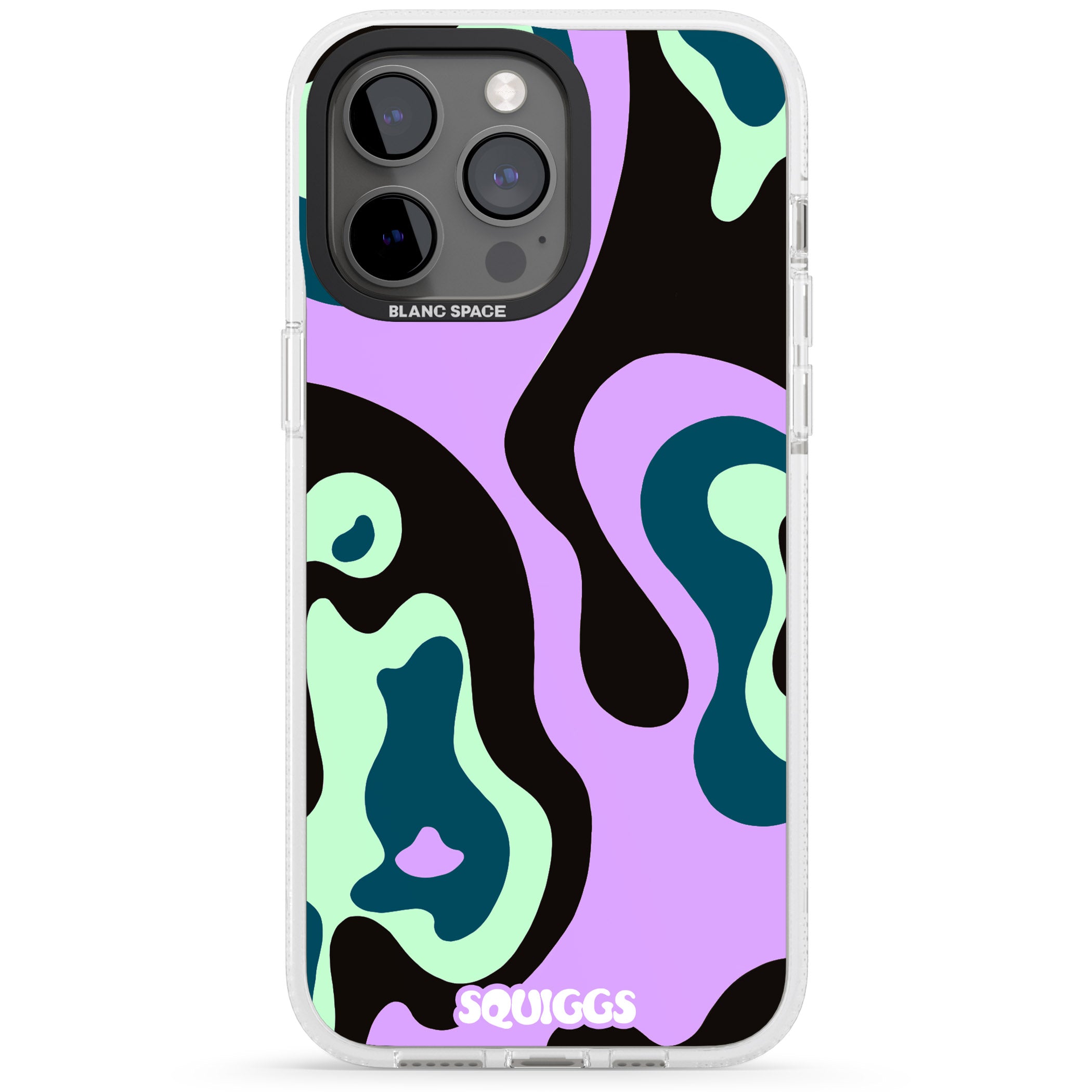 Purple River iPhone 15 Pro Max / 15 Pro / 14 Pro Max / 14 Pro / 13 Pro Clear Case Impact Air - Blanc Space