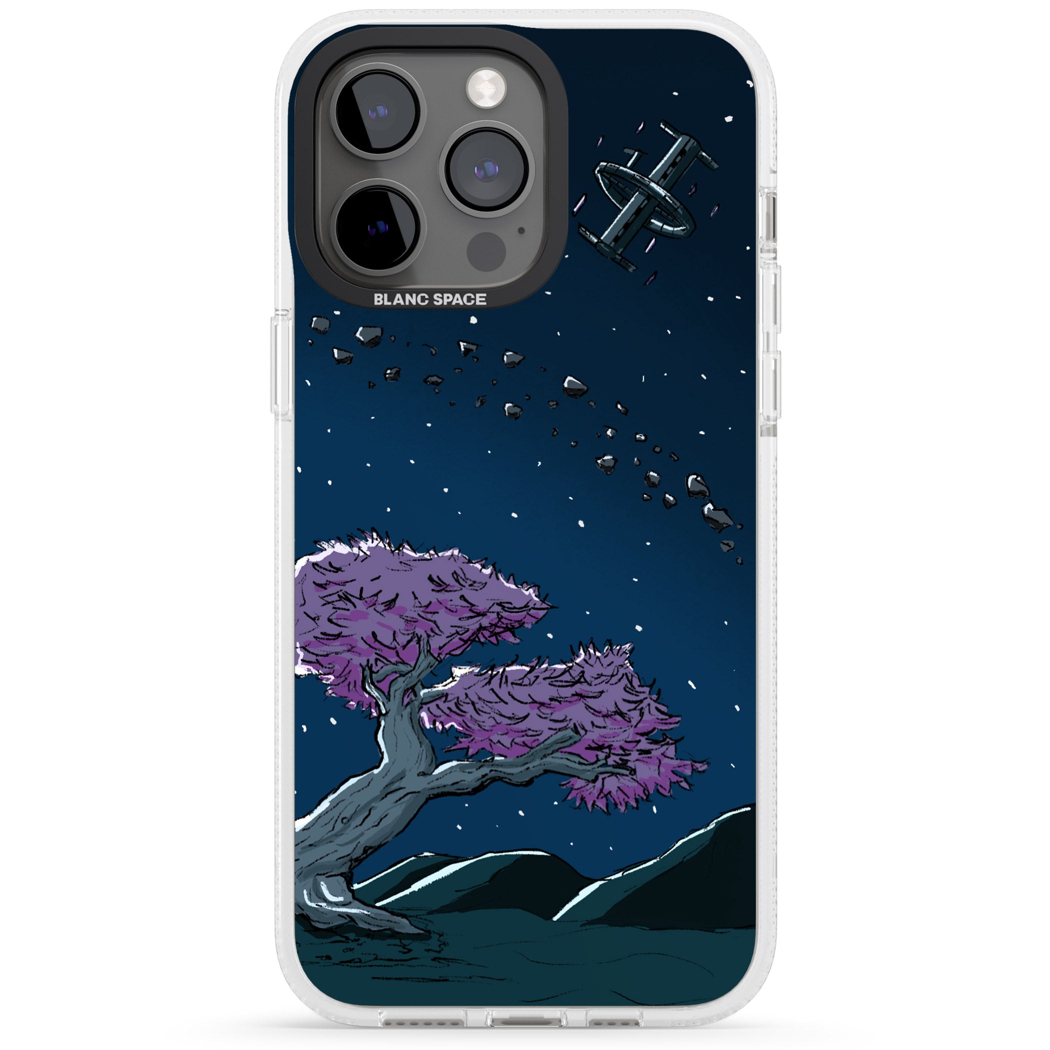 Orbit iPhone 15 Pro Max / 15 Pro / 14 Pro Max / 14 Pro / 13 Pro Clear Case Impact Air - Blanc Space