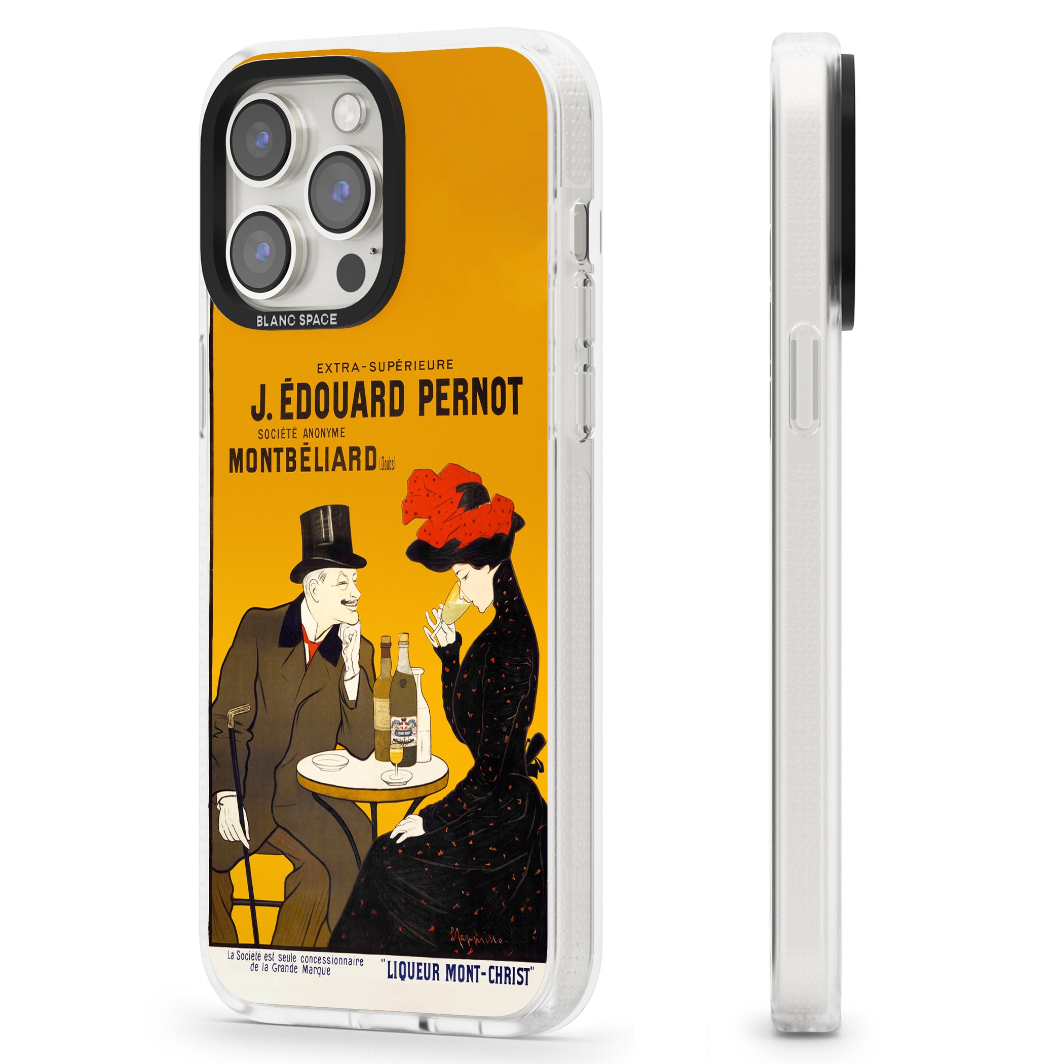 Absinthe, J.Edouard Pernot Poster iPhone 15 Pro Max / 15 Pro / 14 Pro Max / 14 Pro / 13 Pro Clear Case Impact Air - Blanc Space