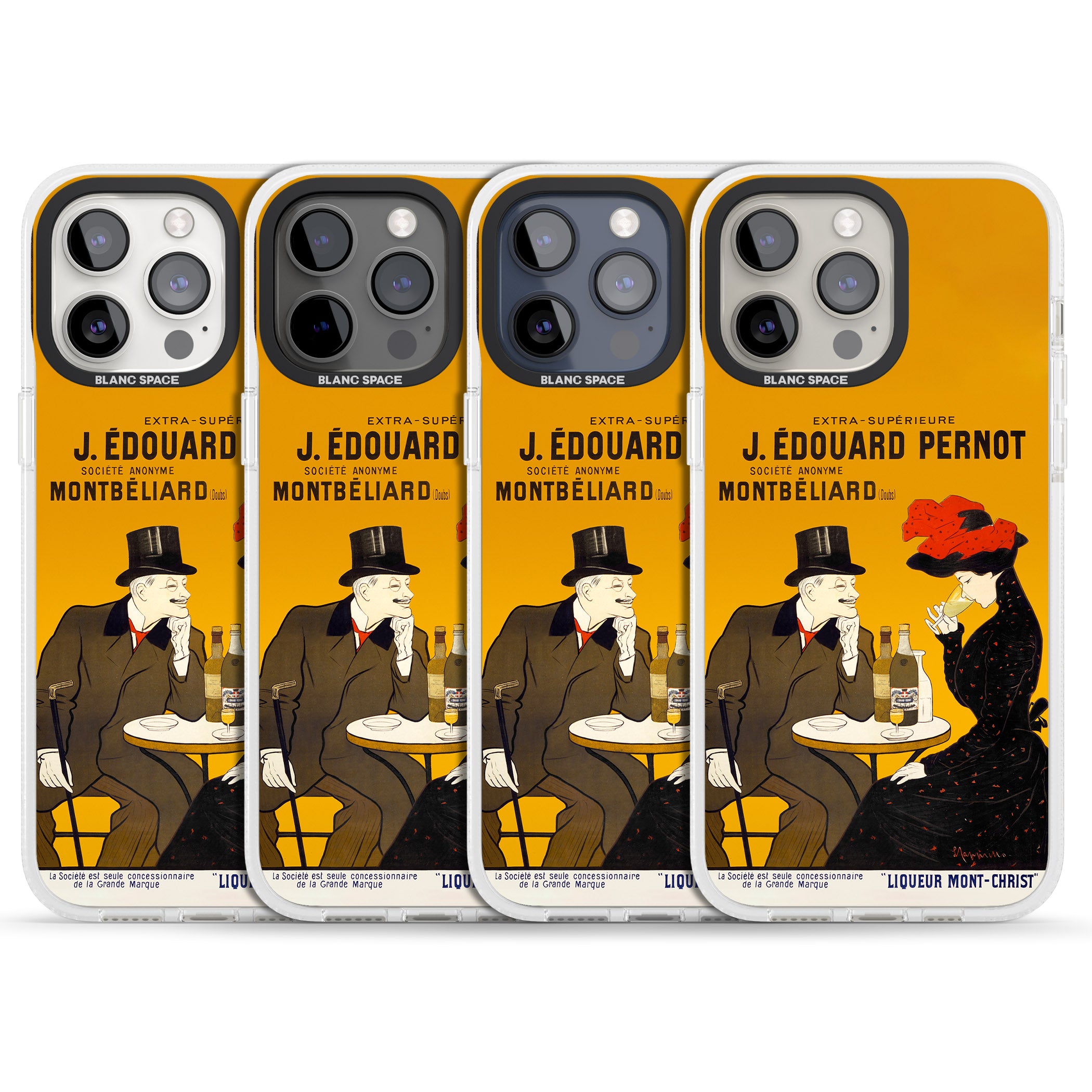 Absinthe, J.Edouard Pernot Poster iPhone 15 Pro Max / 15 Pro / 14 Pro Max / 14 Pro / 13 Pro Clear Case Impact Air - Blanc Space