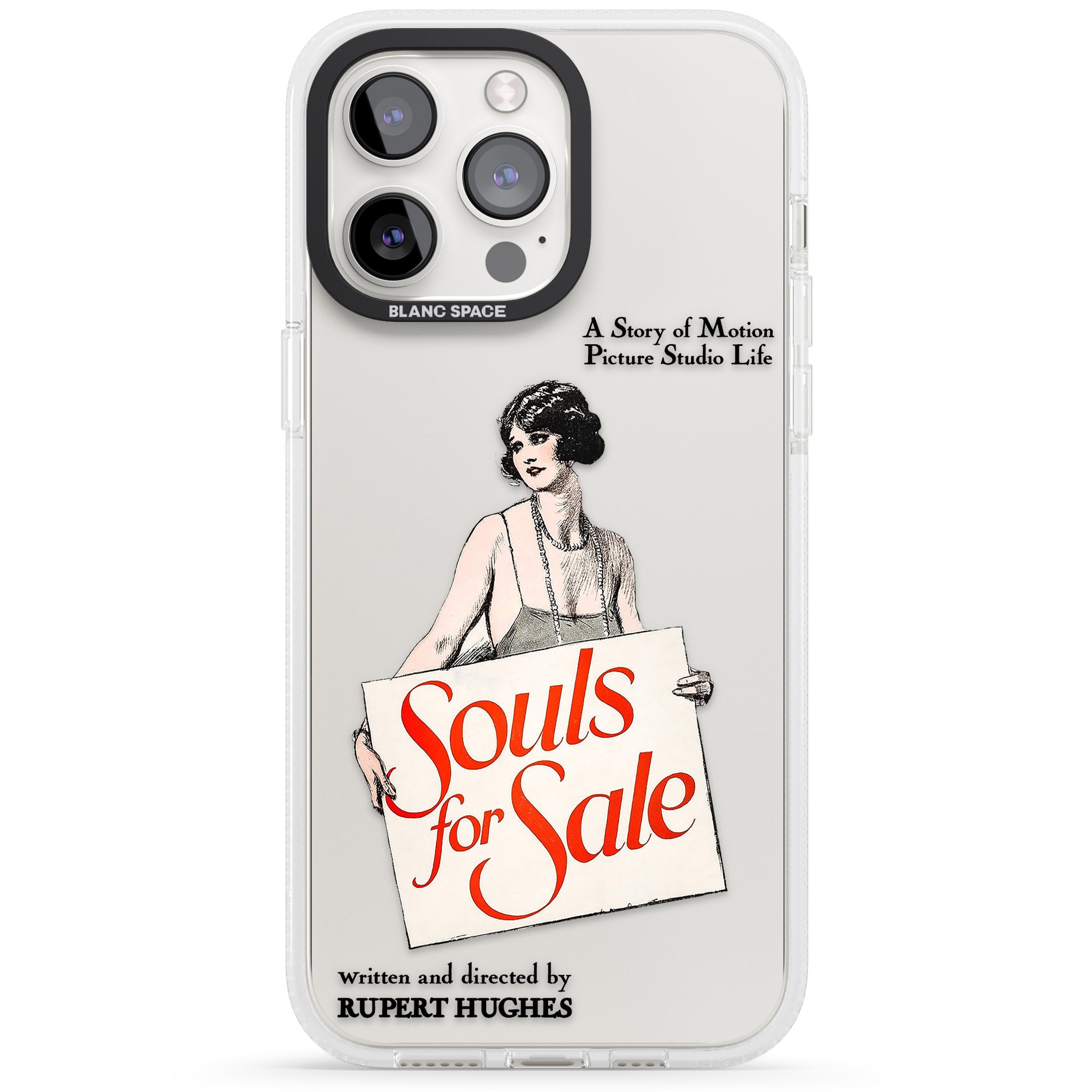 Souls for Sale Poster iPhone 15 Pro Max / 15 Pro / 14 Pro Max / 14 Pro / 13 Pro Clear Case Impact Air - Blanc Space