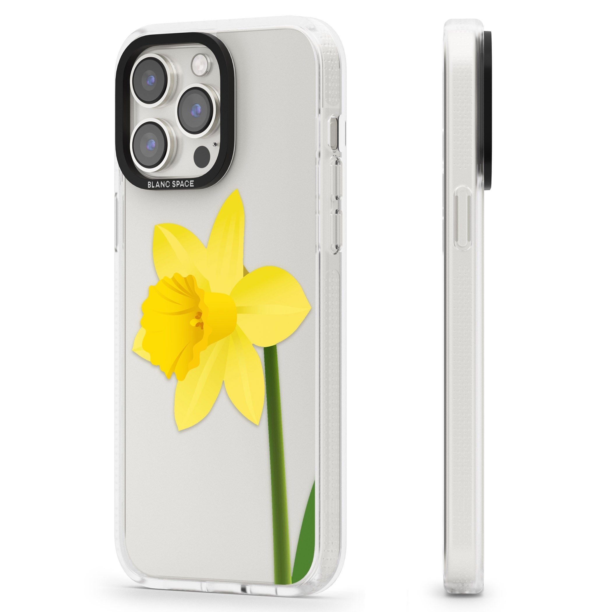 Daffodil iPhone 15 Pro Max / 15 Pro / 14 Pro Max / 14 Pro / 13 Pro Clear Case Impact Air - Blanc Space