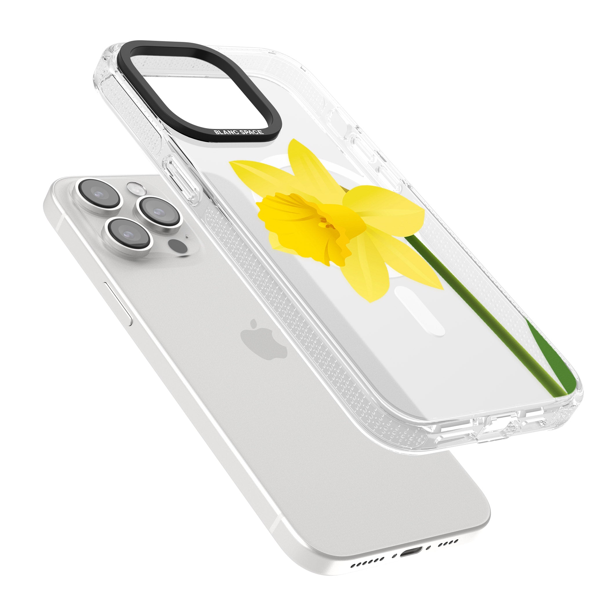 Daffodil iPhone 15 Pro Max / 15 Pro / 14 Pro Max / 14 Pro / 13 Pro Clear Case Impact Air - Blanc Space