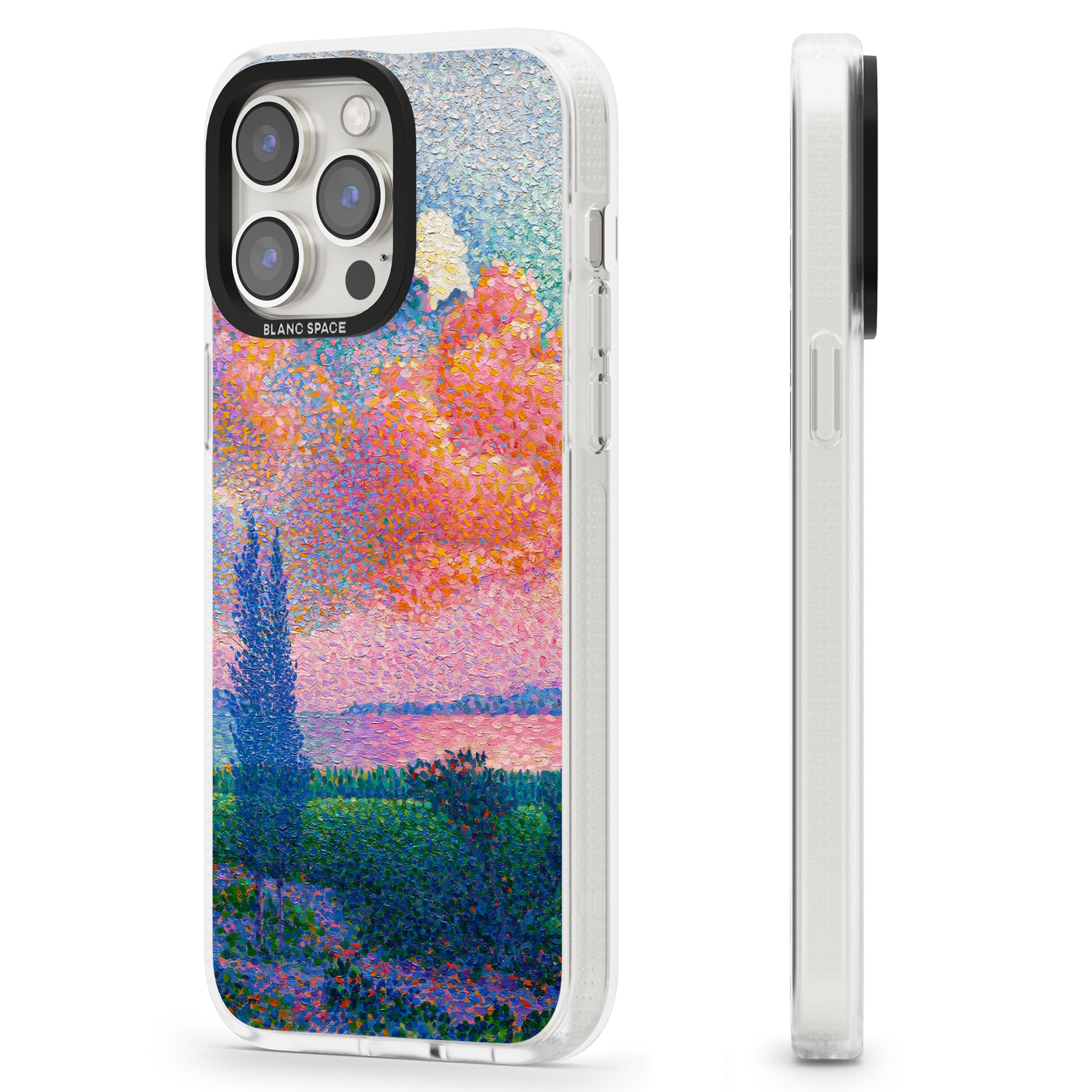 Spring's Garden iPhone 15 Pro Max / 15 Pro / 14 Pro Max / 14 Pro / 13 Pro Clear Case Impact Air - Blanc Space