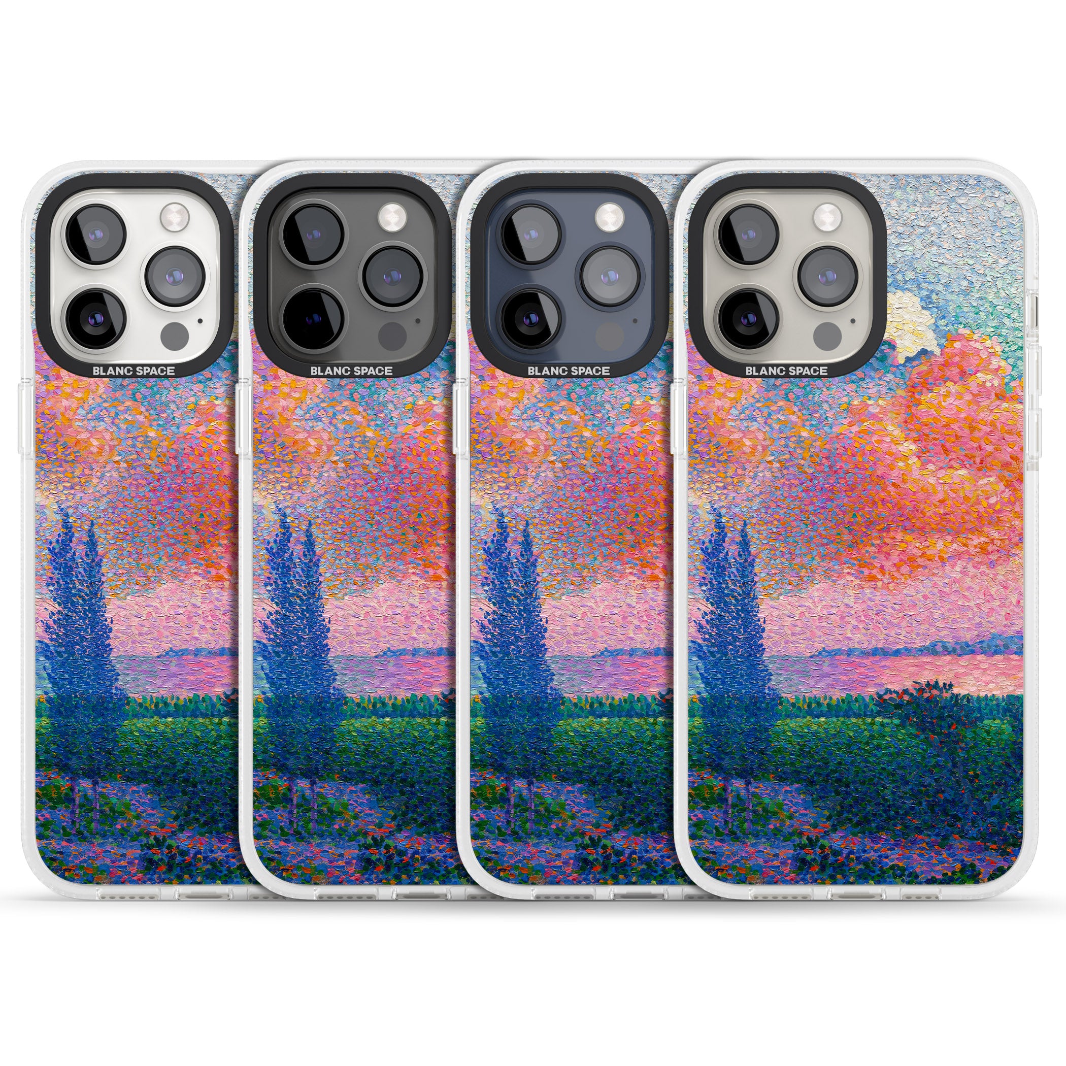 Spring's Garden iPhone 15 Pro Max / 15 Pro / 14 Pro Max / 14 Pro / 13 Pro Clear Case Impact Air - Blanc Space