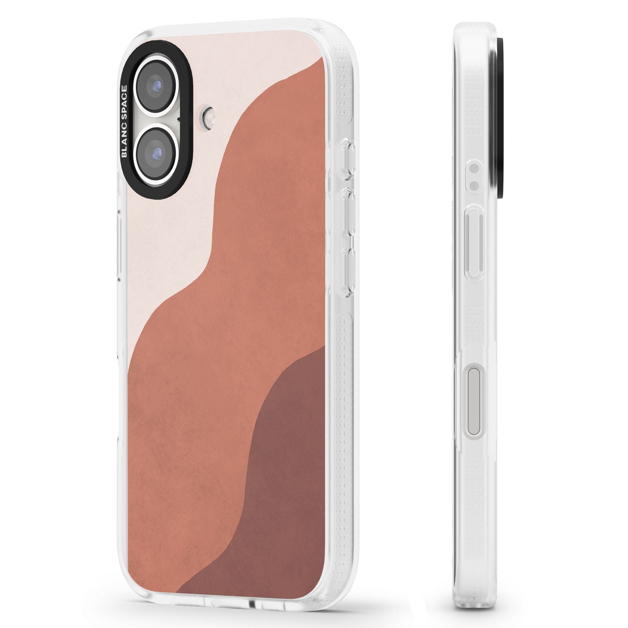 Lush Abstract Watercolour Design #3 iPhone 16 / 16 Plus Clear Case Impact Air - Blanc Space