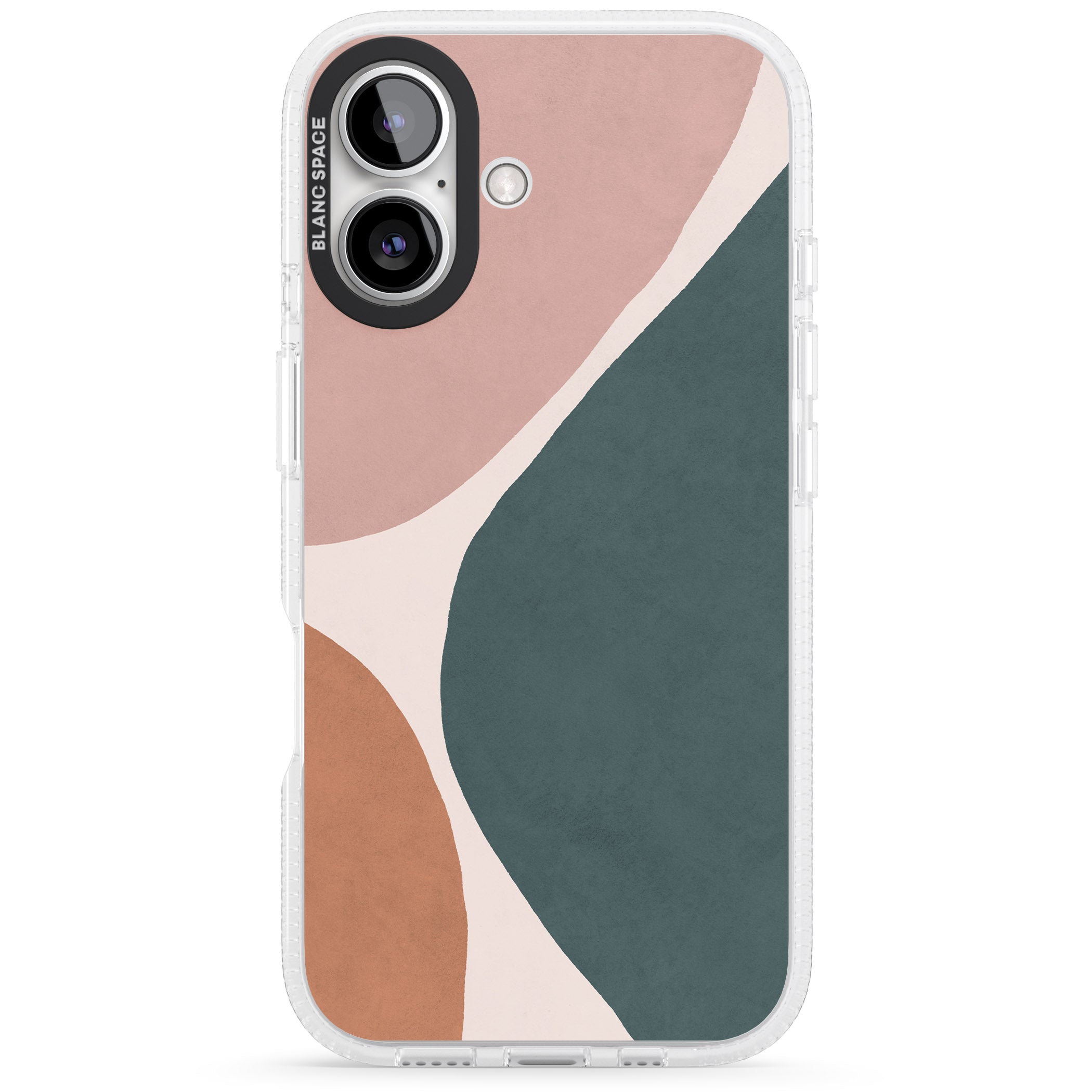Lush Abstract Watercolour Design #8 iPhone 16 / 16 Plus Clear Case Impact Air - Blanc Space
