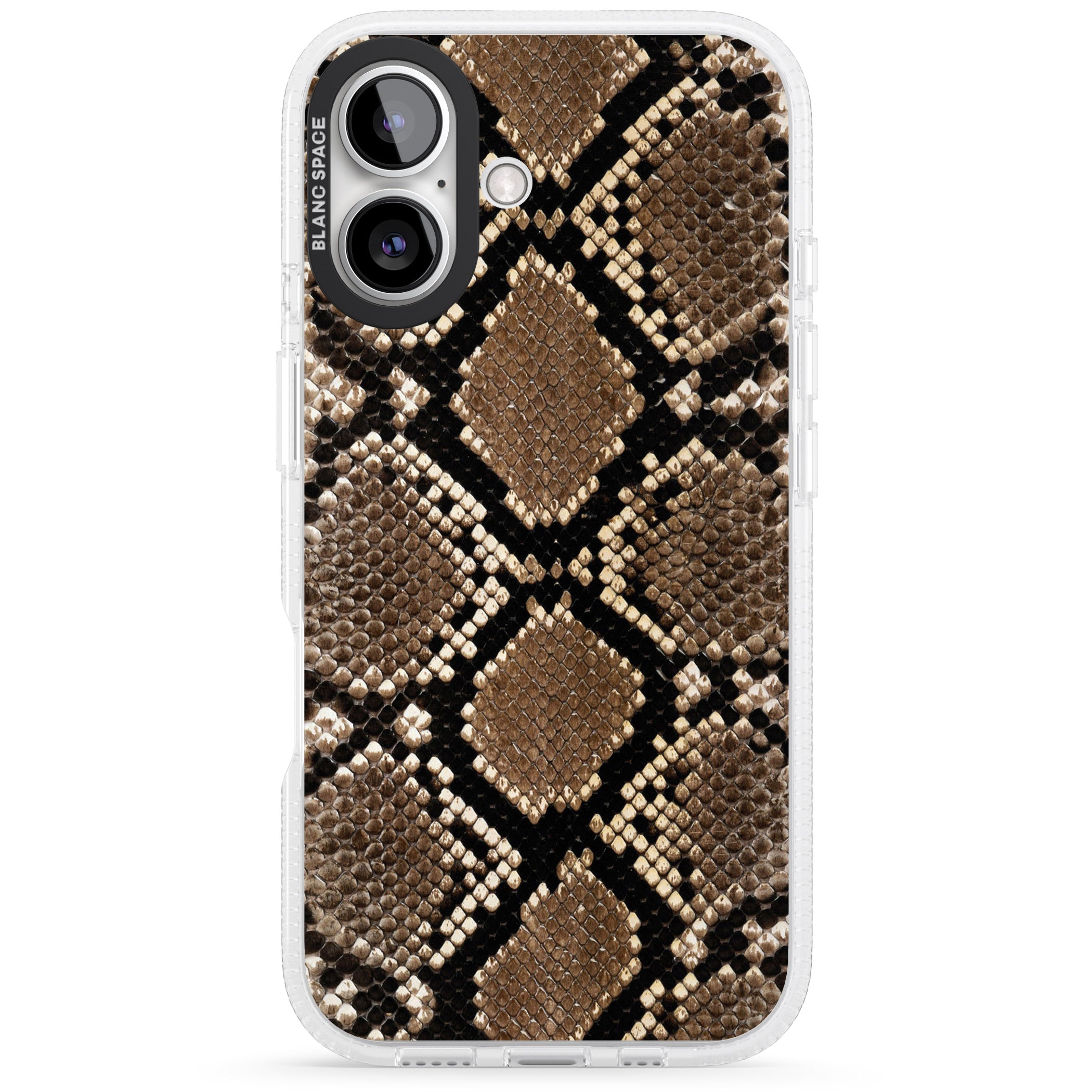 Snakeskin iPhone 16 / 16 Plus Clear Case Impact Air - Blanc Space
