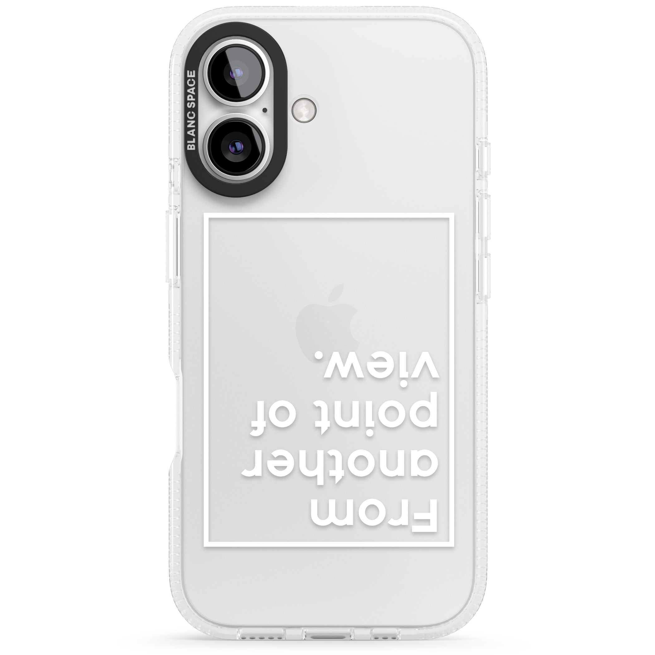 Another Point of View (White) iPhone 16 / 16 Plus Clear Case Impact Air - Blanc Space