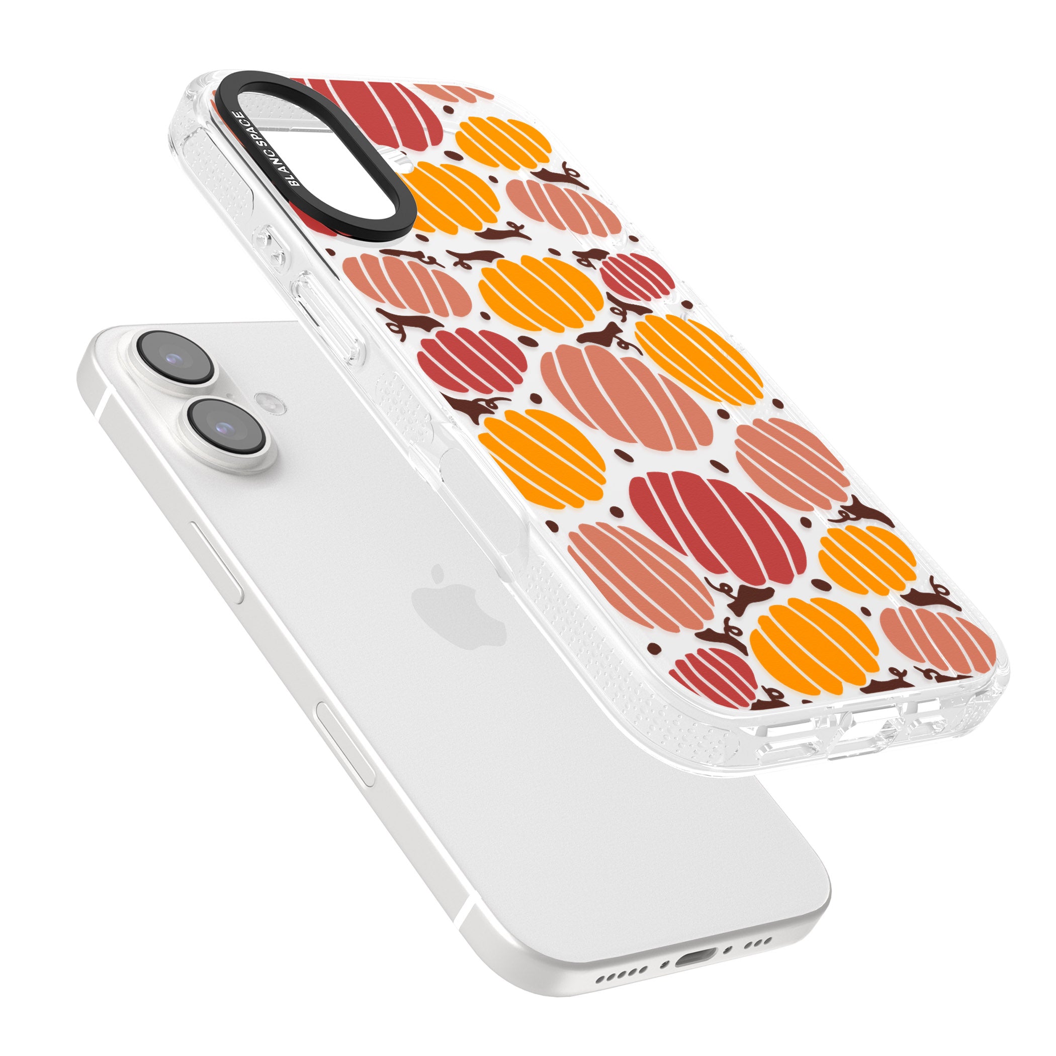 Autumn Pumpkin Patch iPhone 16 / 16 Plus Clear Case Impact Air - Blanc Space