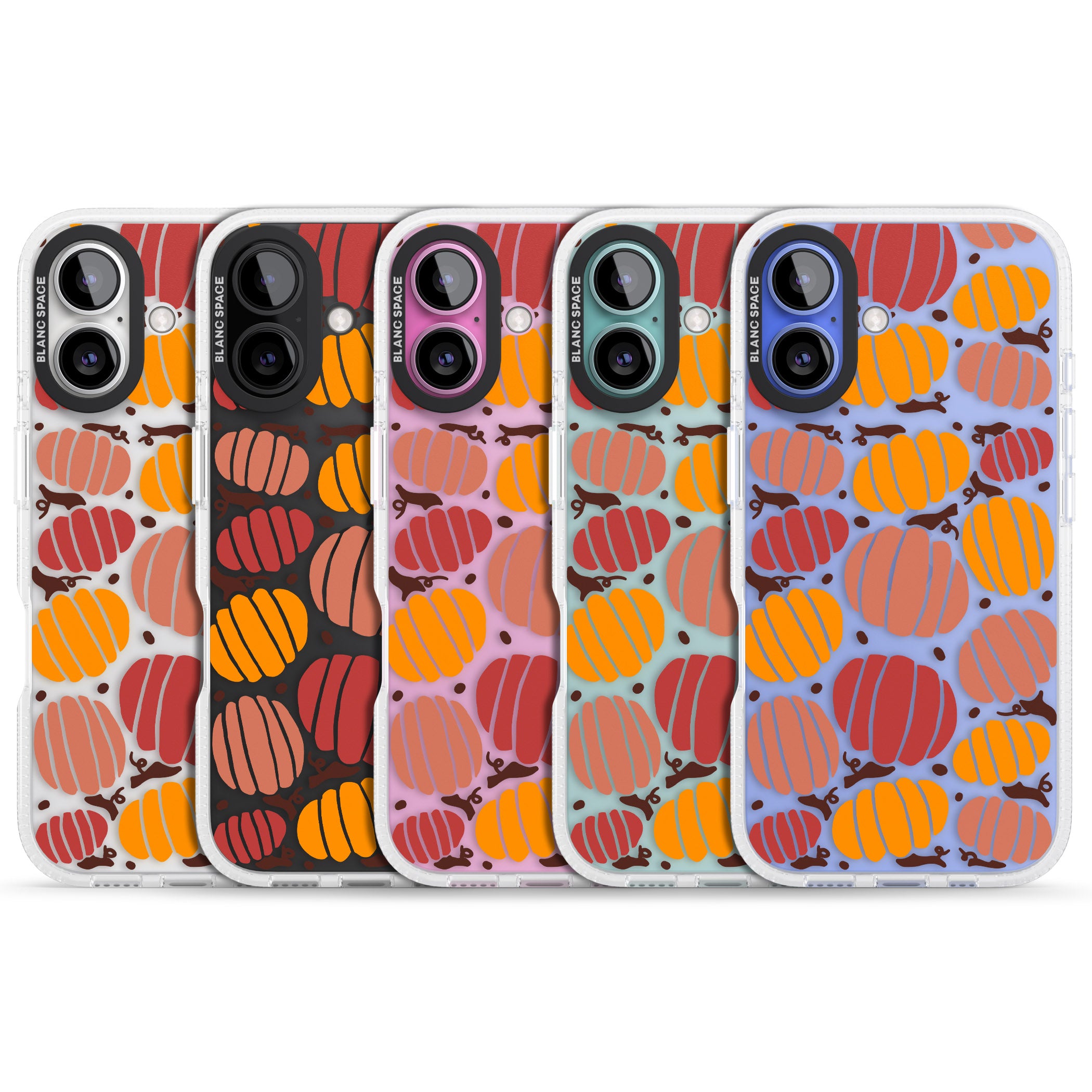 Autumn Pumpkin Patch iPhone 16 / 16 Plus Clear Case Impact Air - Blanc Space