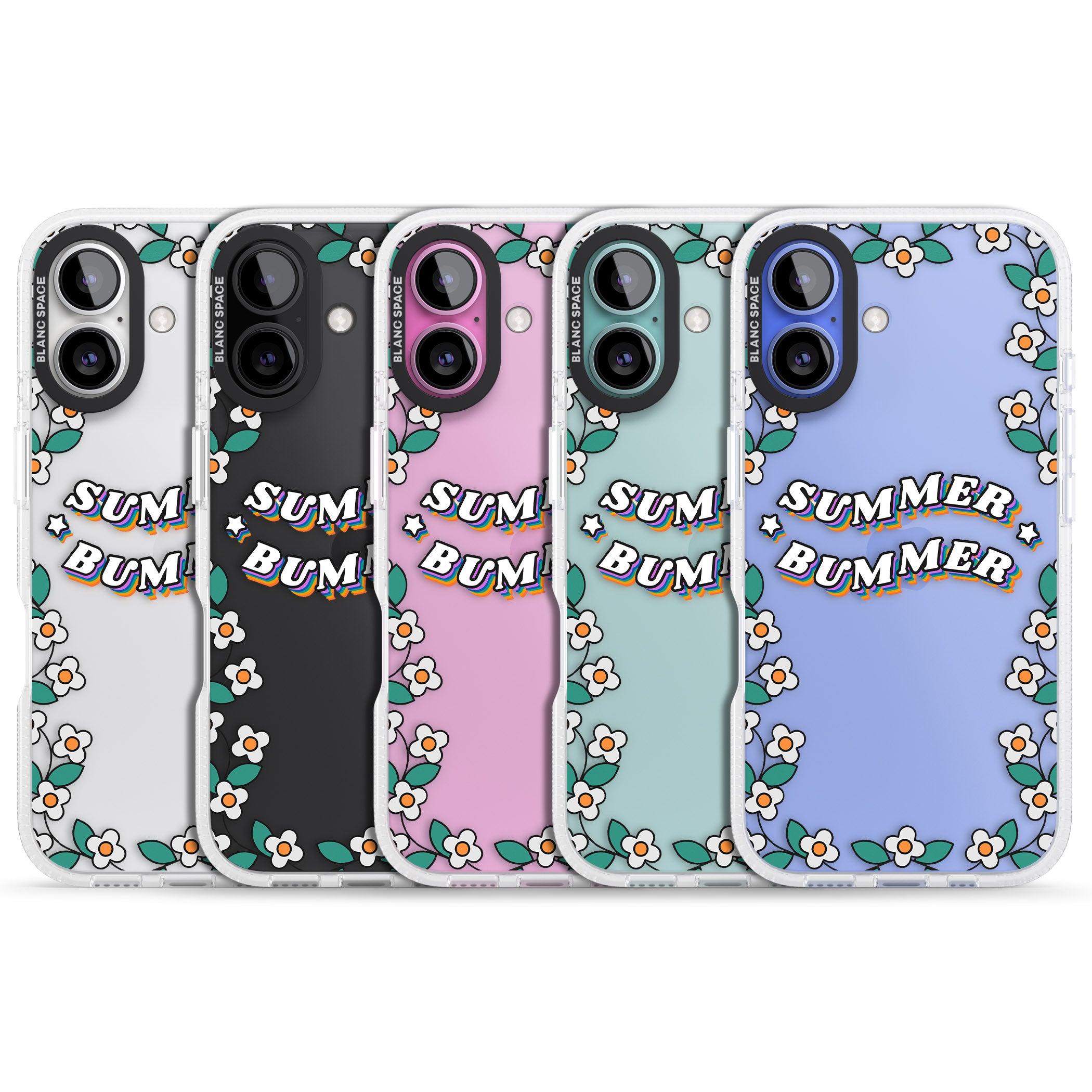 Summer Bummer iPhone 16 / 16 Plus Clear Case Impact Air - Blanc Space