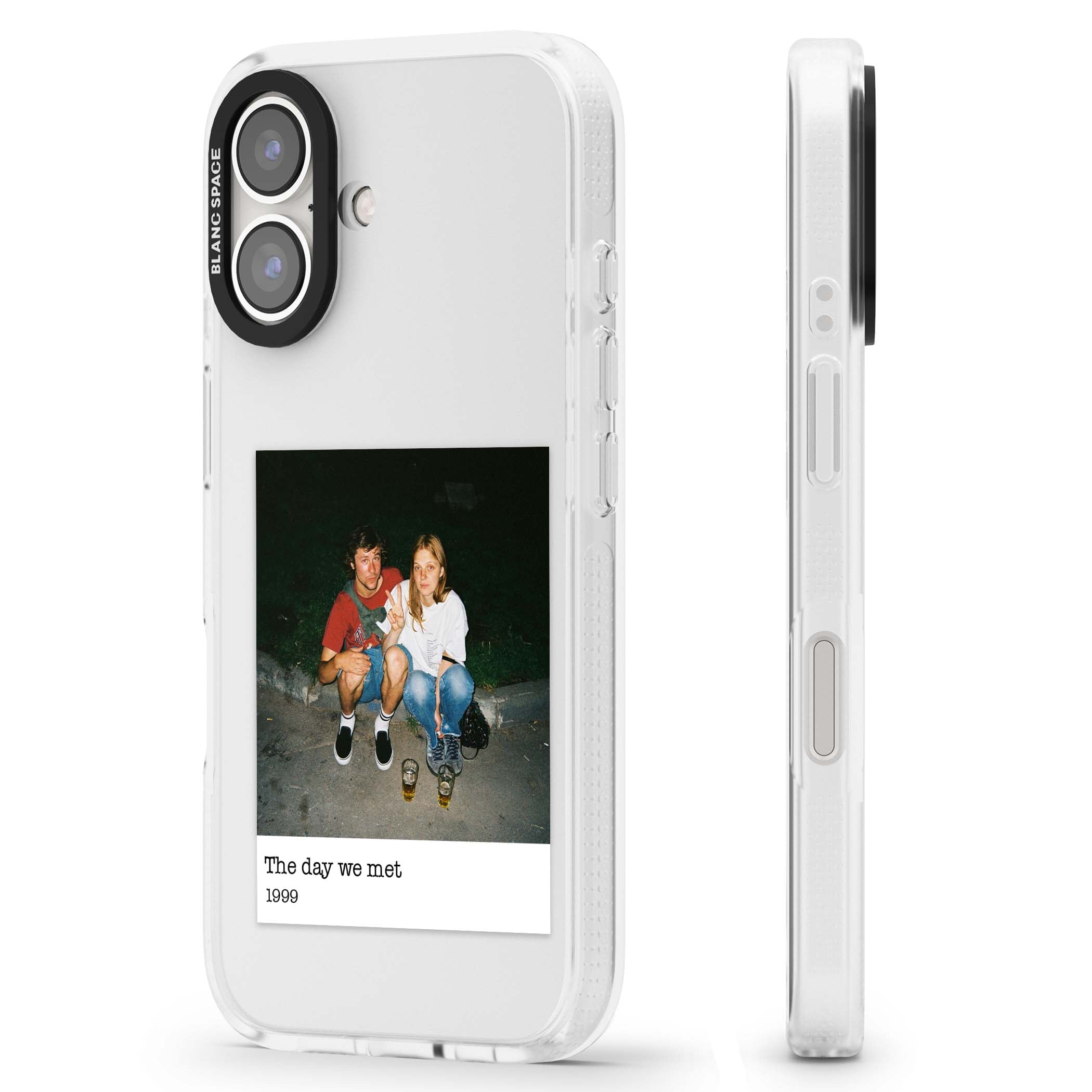 Photo Memory minimal iPhone case | Clear Case Impact Air case for iPhone 16, iPhone 16 Plus